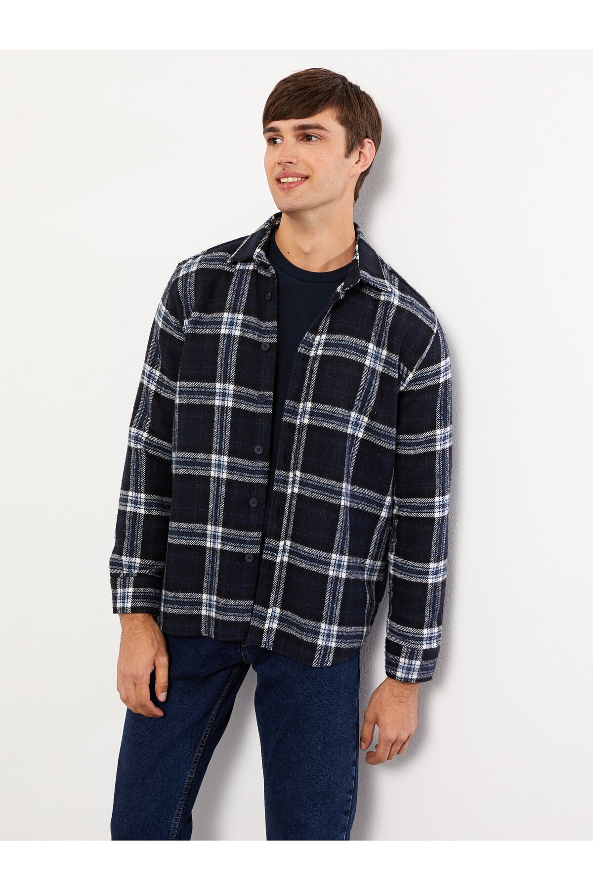 Levně LC Waikiki Regular Fit Long Sleeve Plaid Men's Lumberjack Shirt