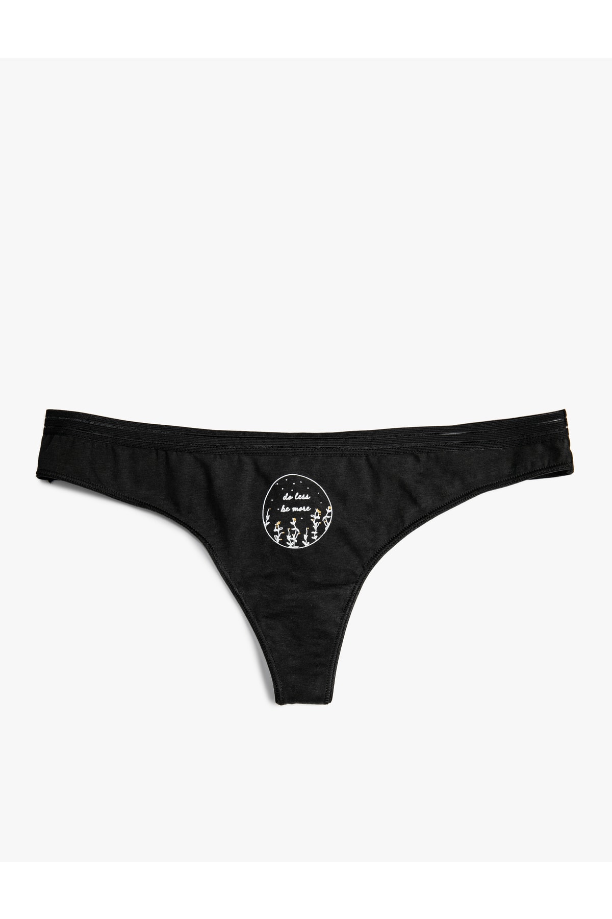 Koton Thong Panties Slogan Printed