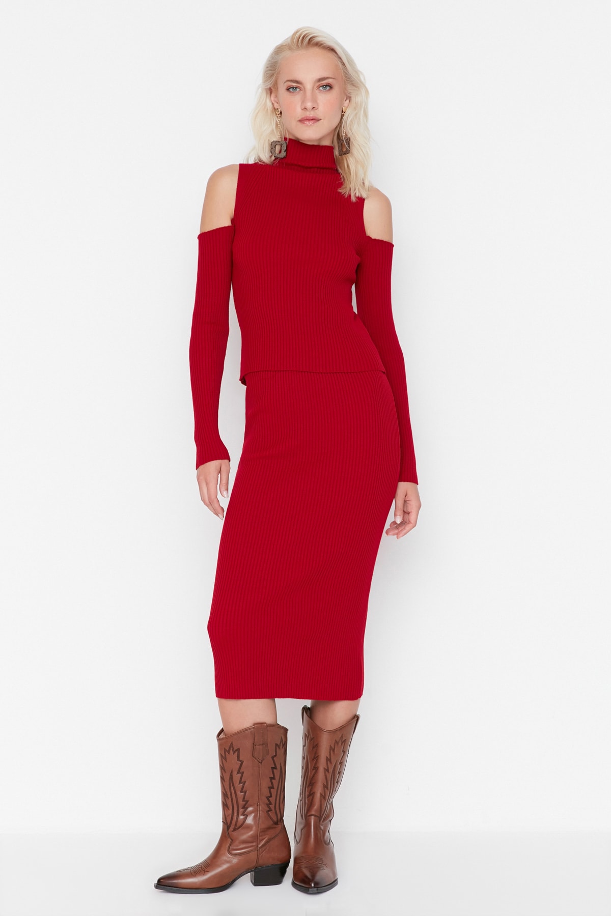 Trendyol Two-Piece Set - Red - Regular fit