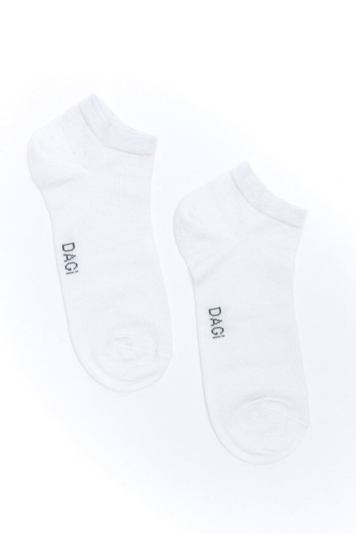 Dagi Men's White Bamboo Booties Socks