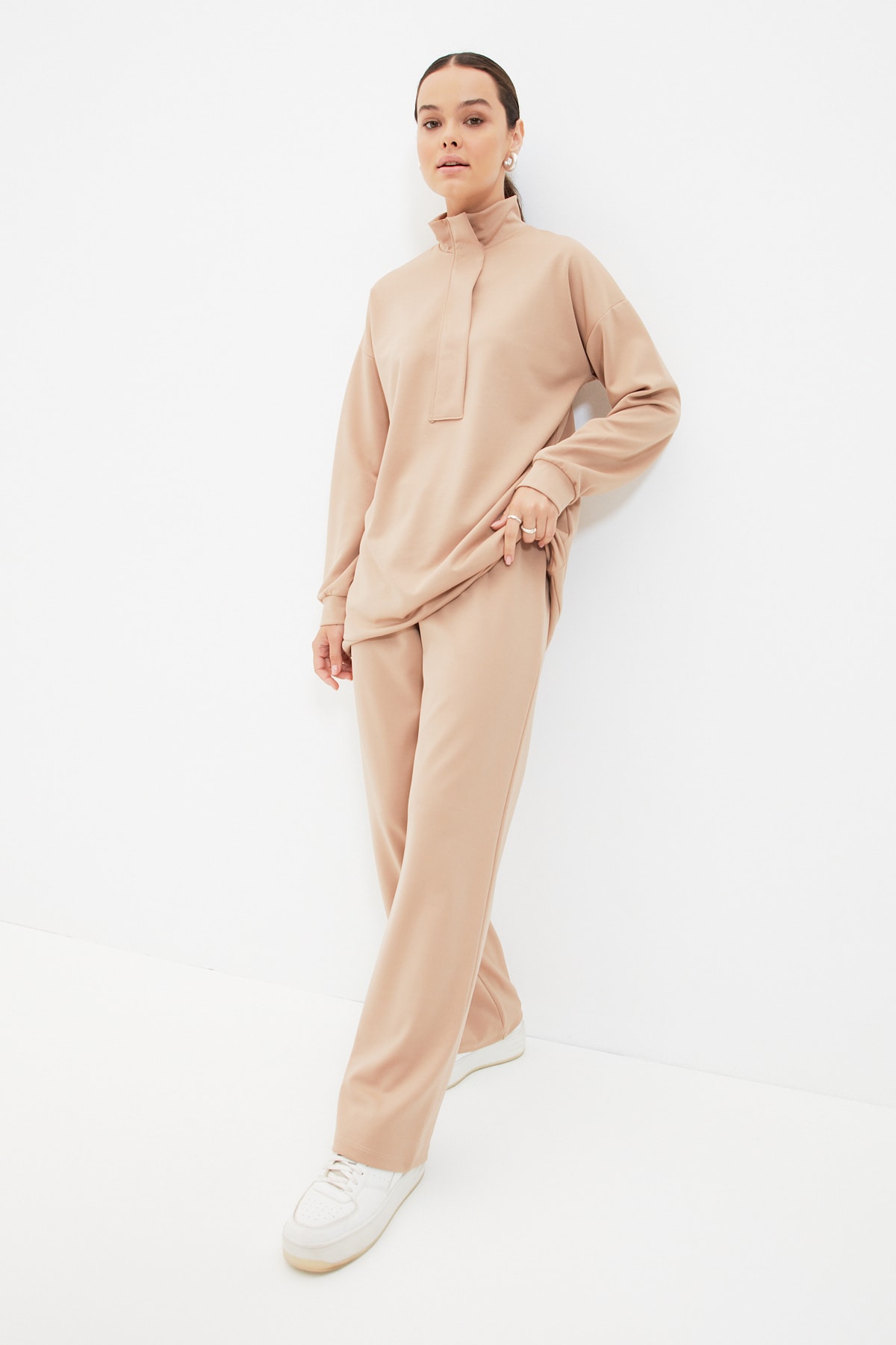 Trendyol Sweatsuit Set - Brown - Regular fit