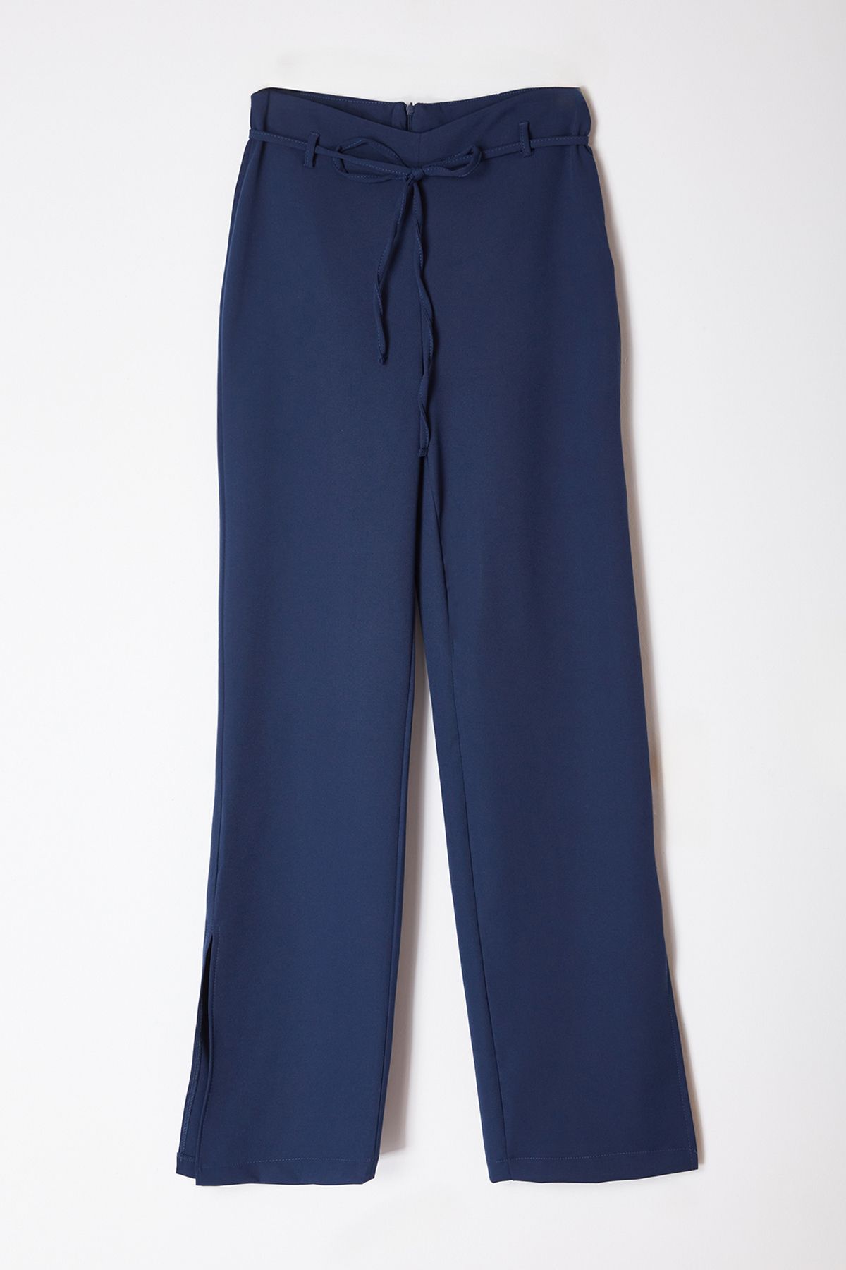 Trendyol Navy Blue V Waist Detailed Woven Trousers