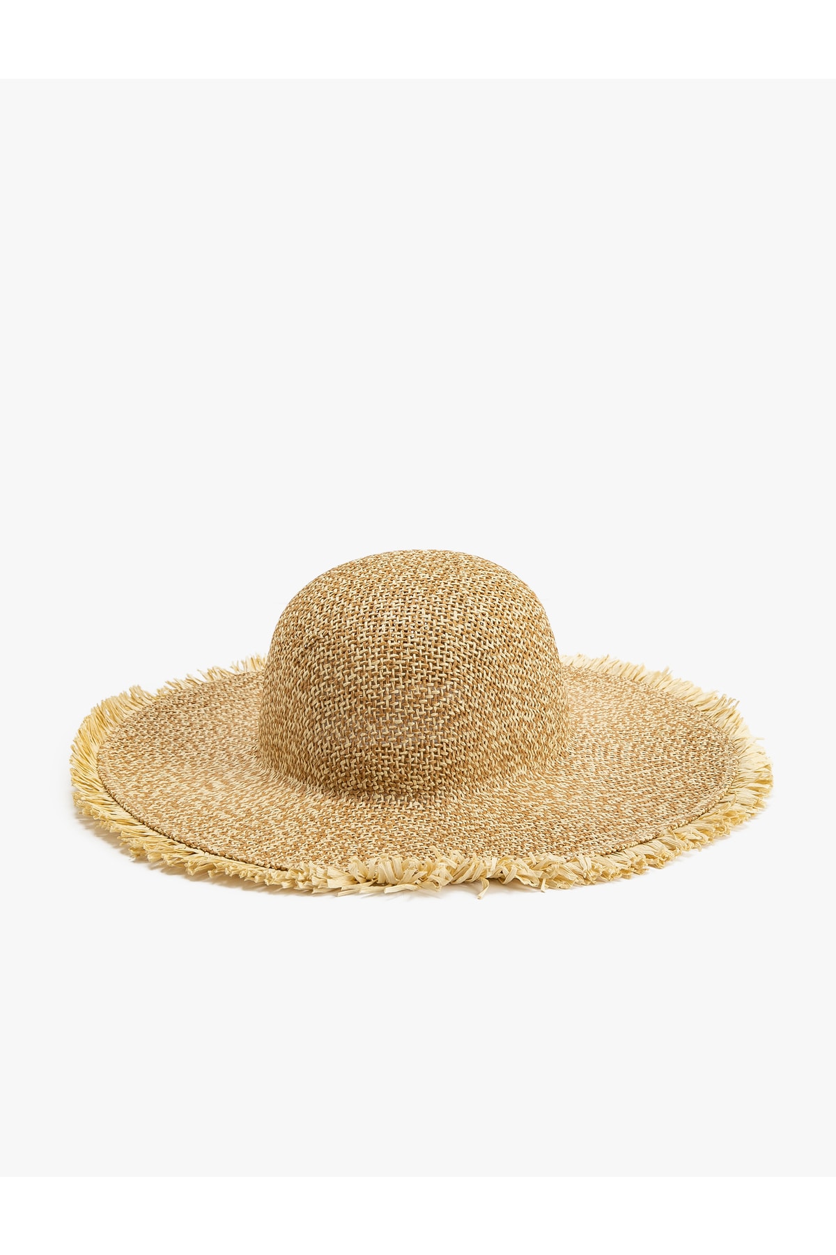 Koton Straw Hat Trilby with Detailed Edges