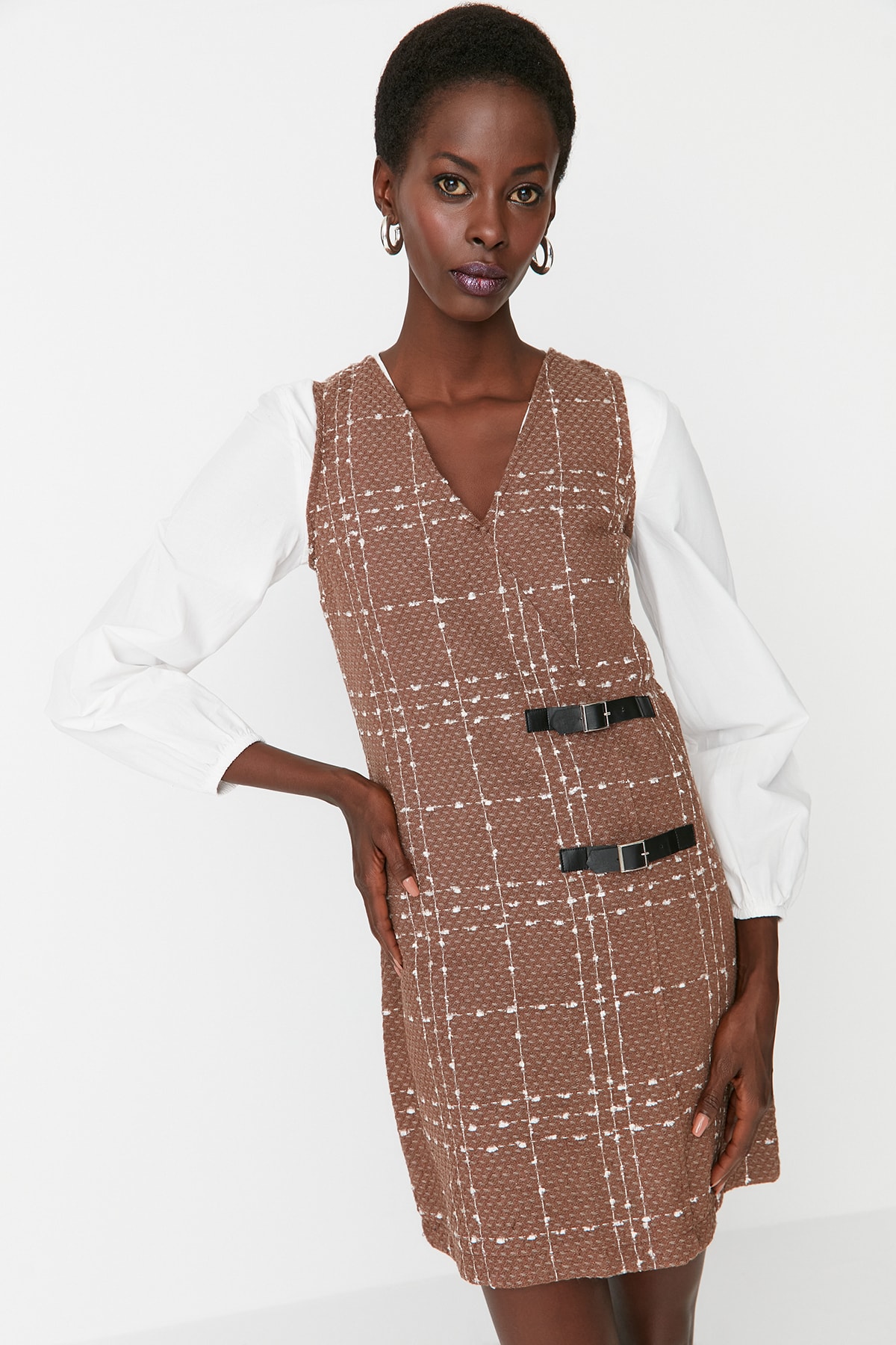 Trendyol Dress - Braun - Blazer dress
