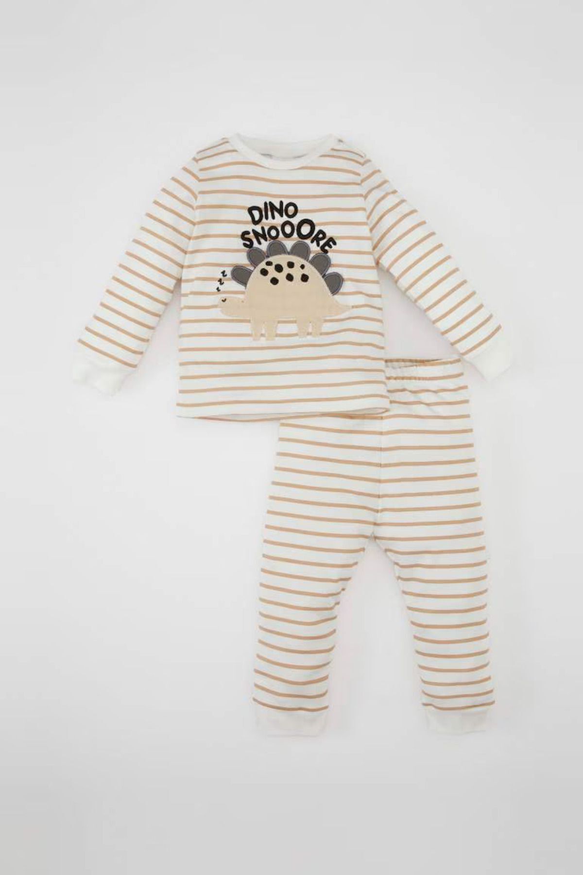 DEFACTO Baby Boy Striped Long Sleeve Pajama Set