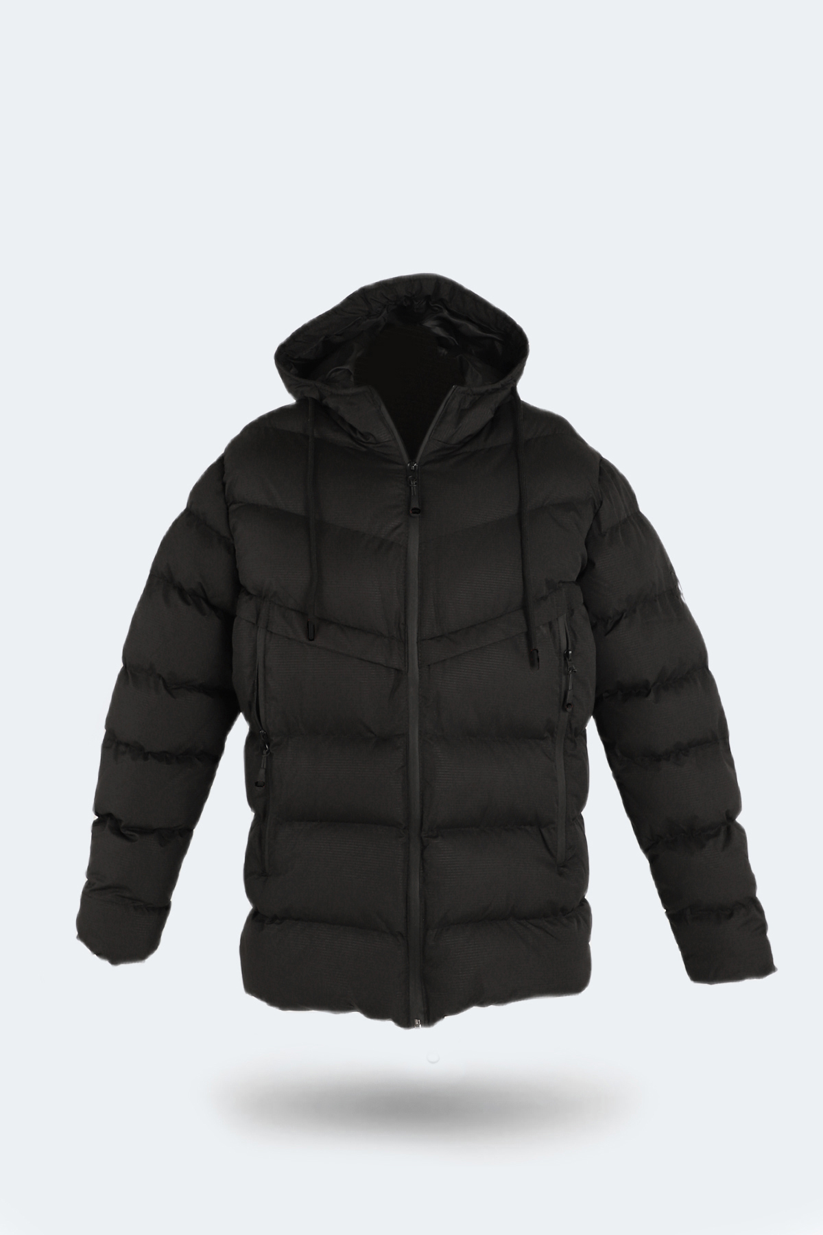Levně Slazenger HAIFA Pánský kabát nadměrných velikostí černý