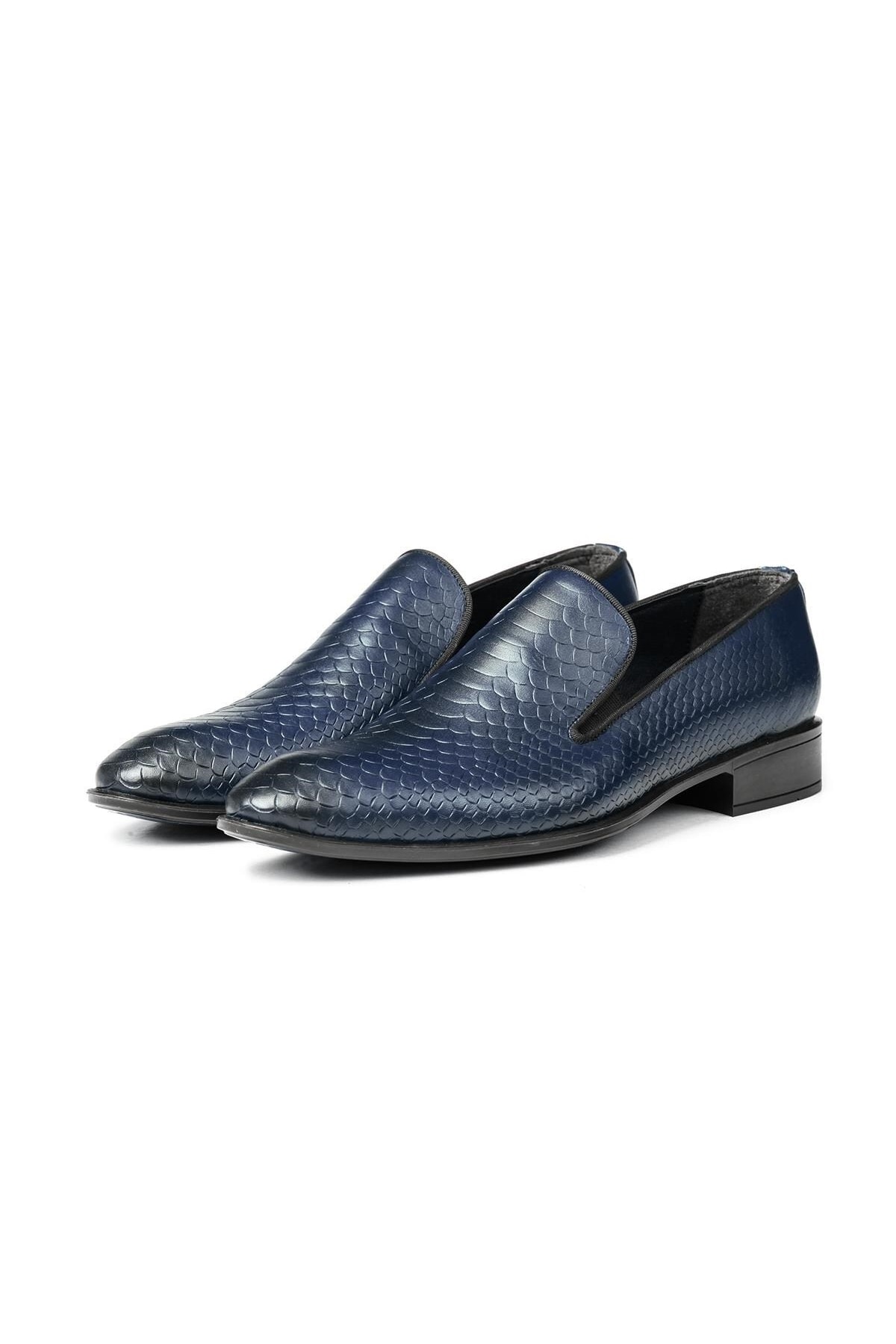Levně Ducavelli Alligator Genuine Leather Men's Classic Shoes, Loafers Classic Shoes, Loafers.