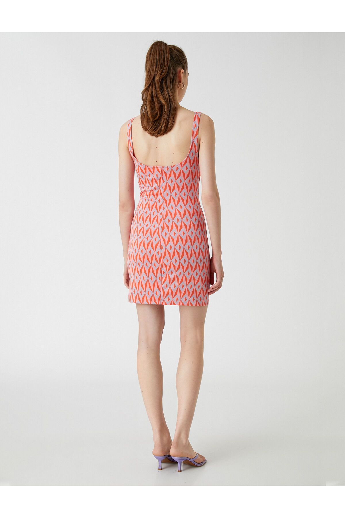 Rochie mini cu curea cu model Koton