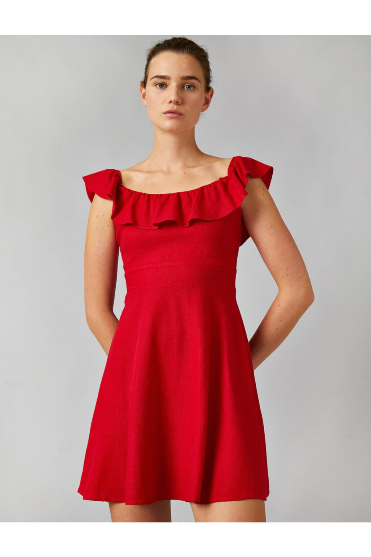 Koton šaty - červená - áčková