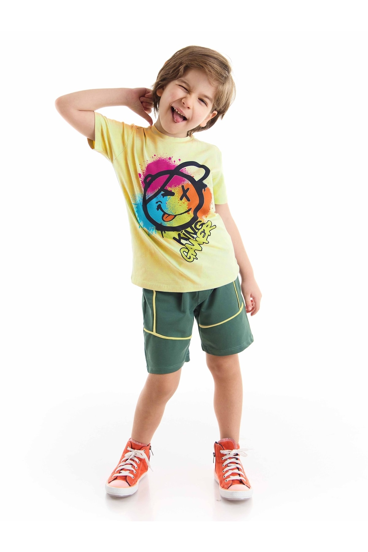 Levně mshb&g Let's Smile Boy T-shirt Shorts Set