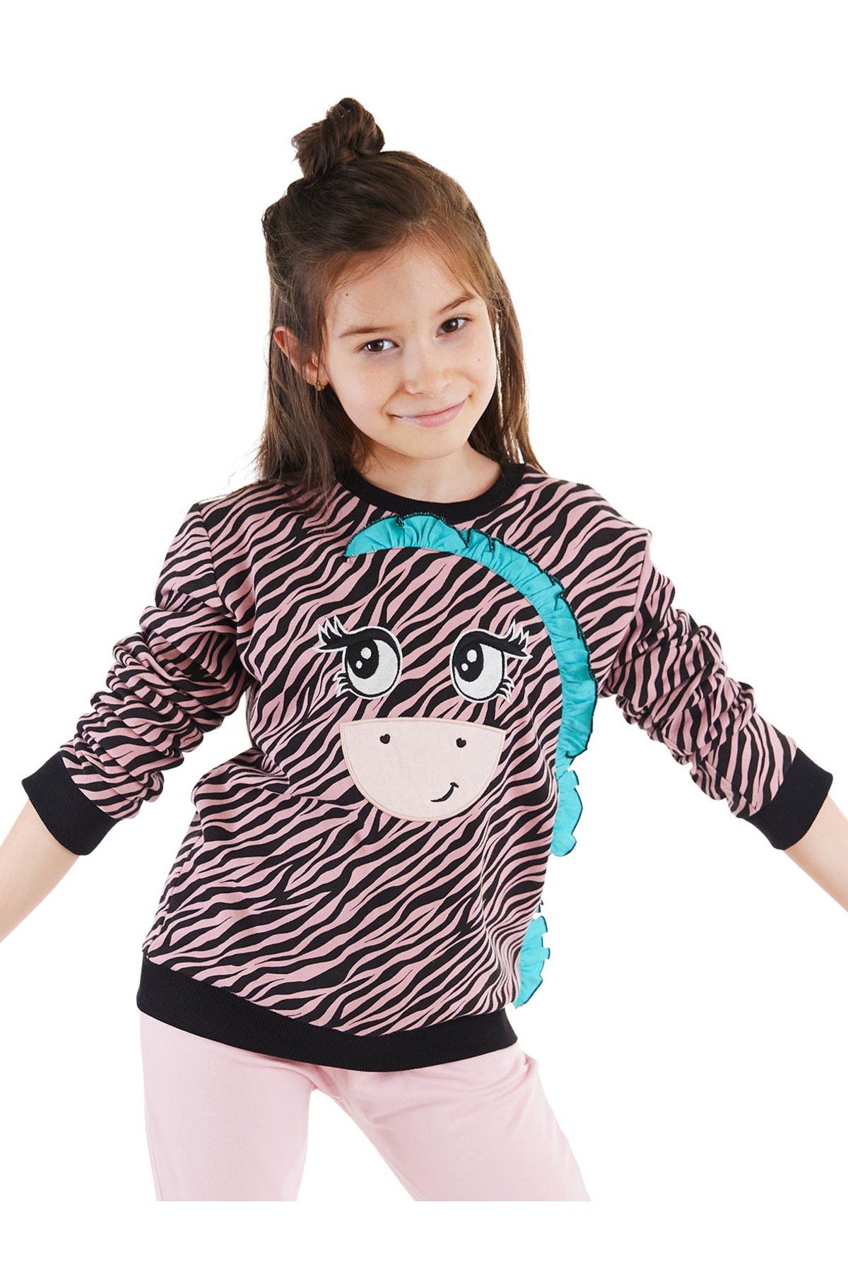 Denokids Zebra Girl's Sweatshirt