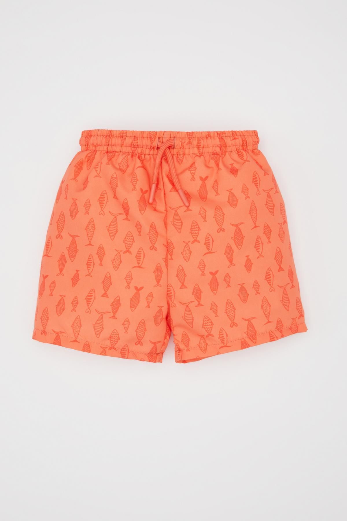 DEFACTO Baby Boy Fish Patterned Swim Shorts