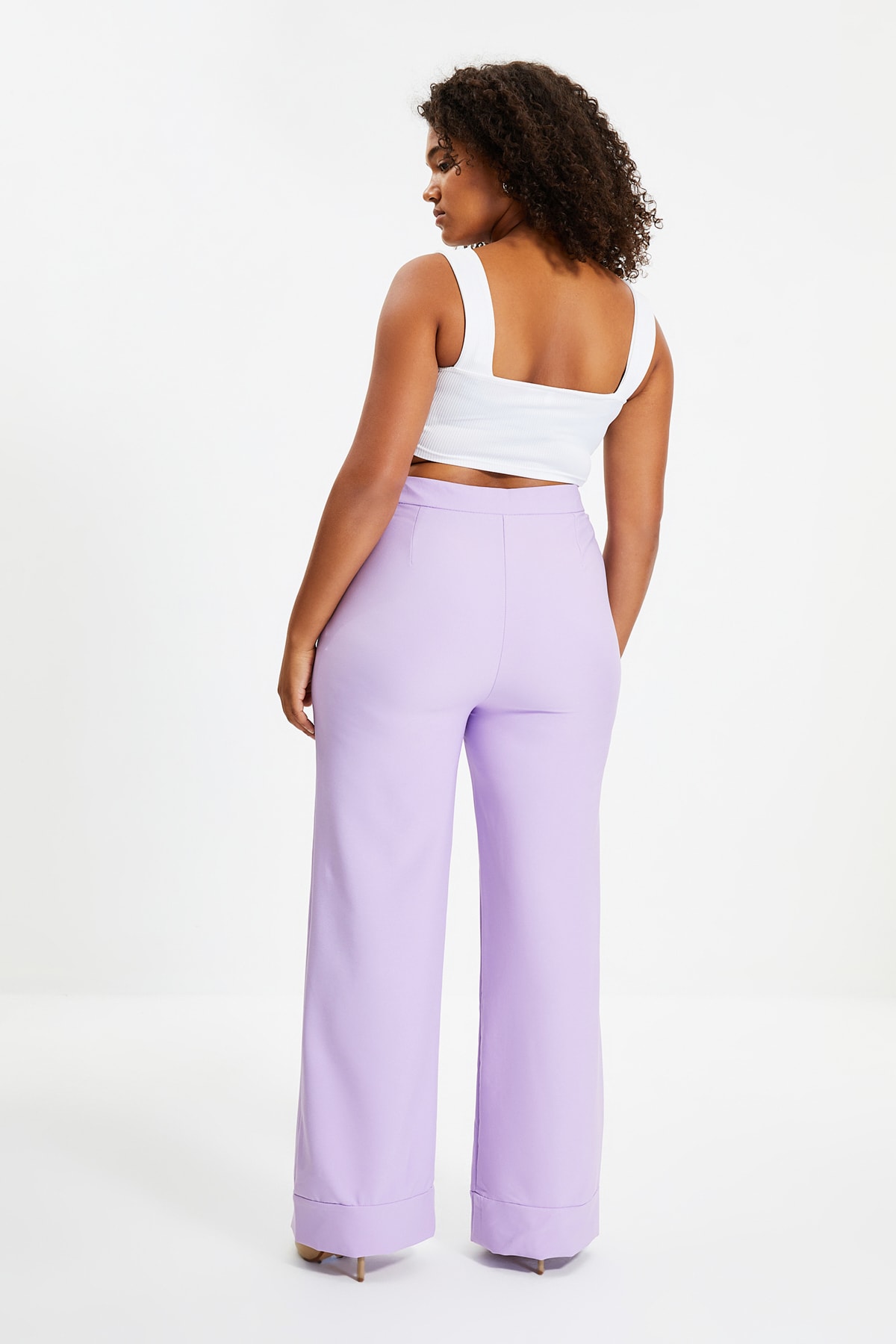 Pantaloni de damă Trendyol Plain