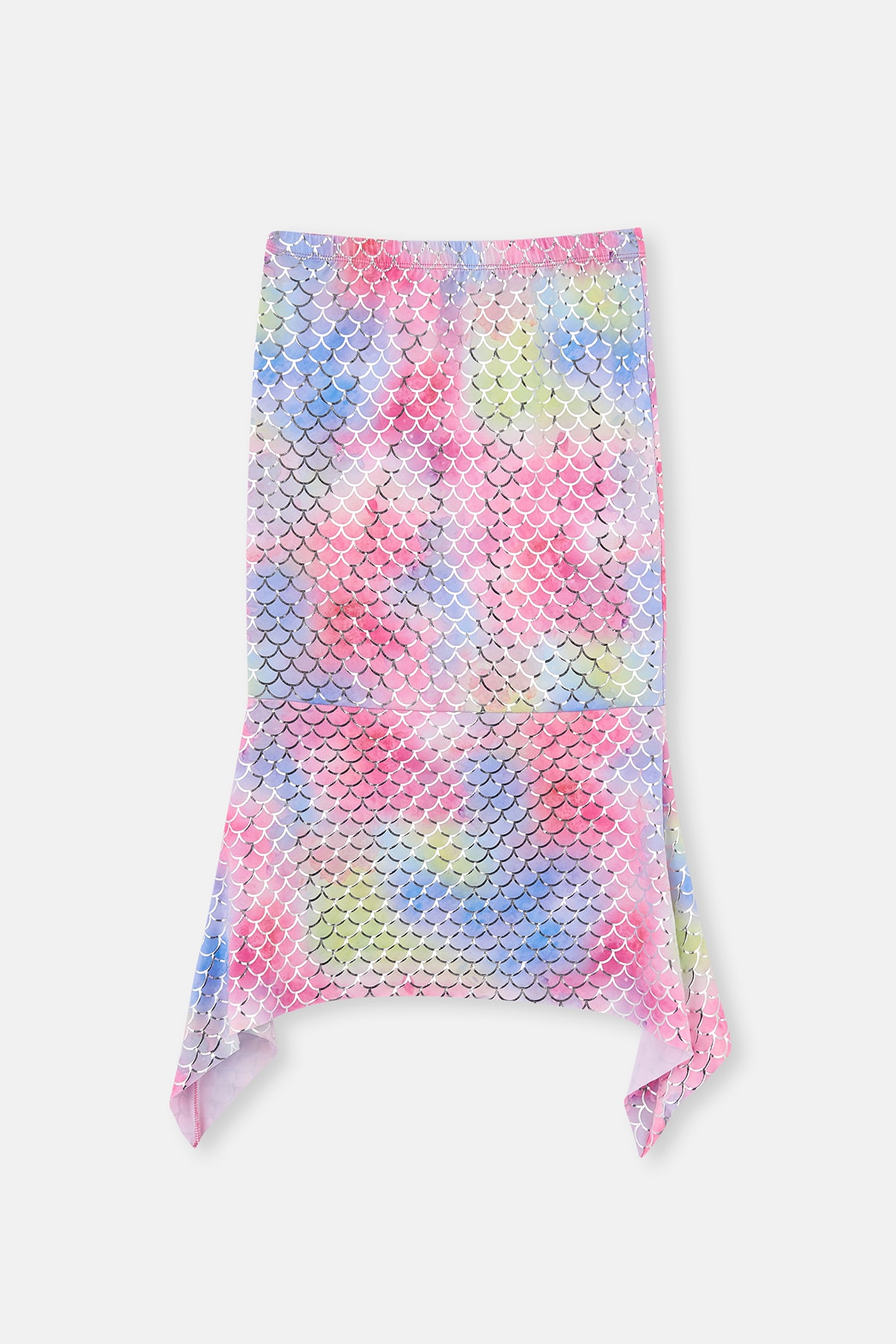 Levně Dagi Pink - Lilac Foil Printed Skirt