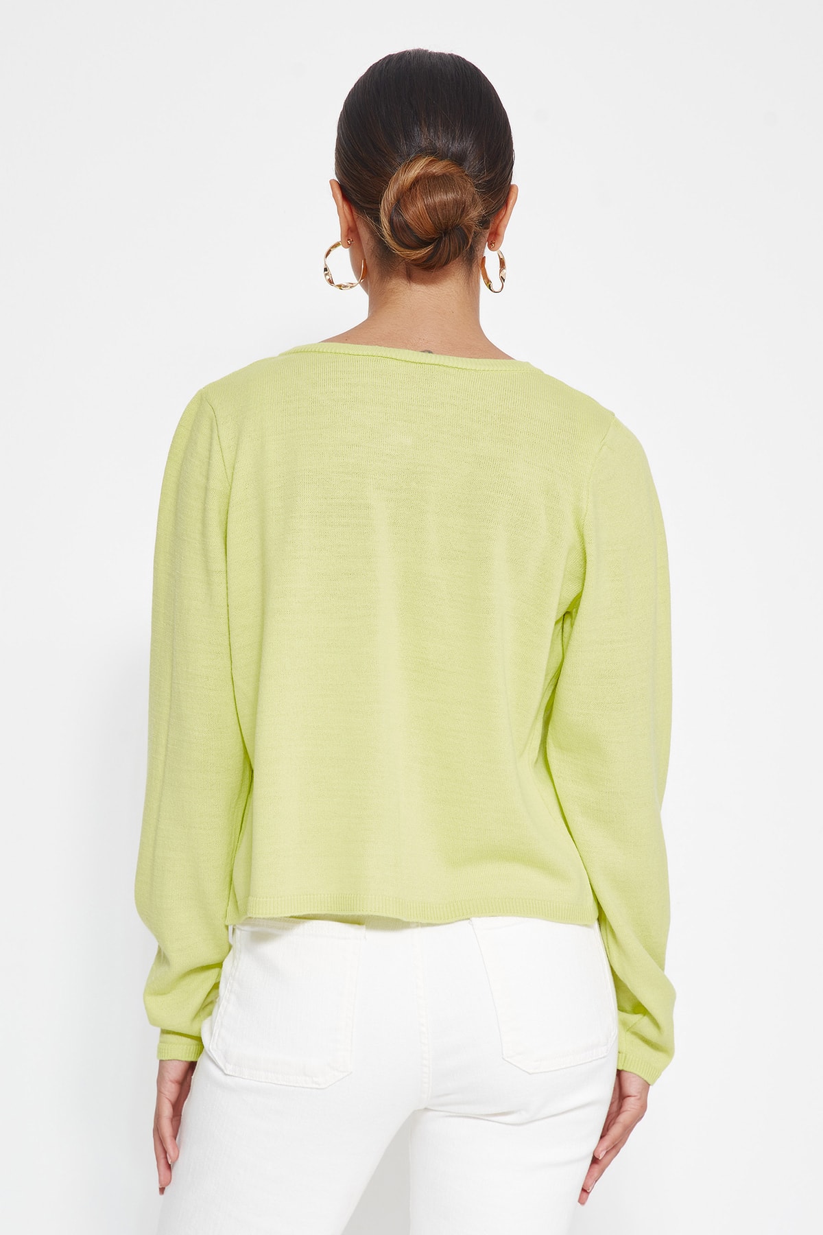Set de tricotaje Trendyol Mint Crop 2-Pack Top-Round Cardigan