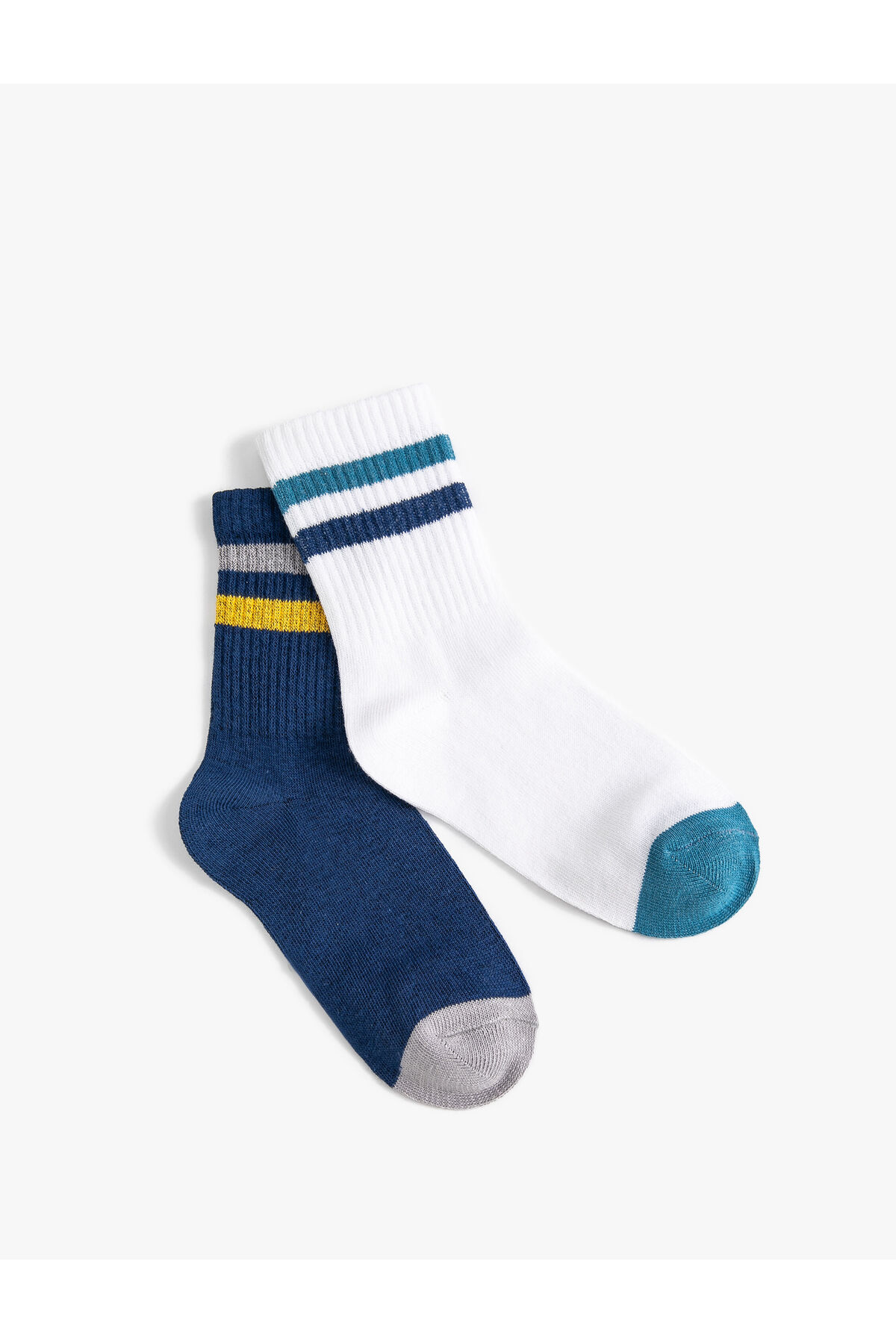 Levně Koton 2-Pack Crew Neck Socks Striped