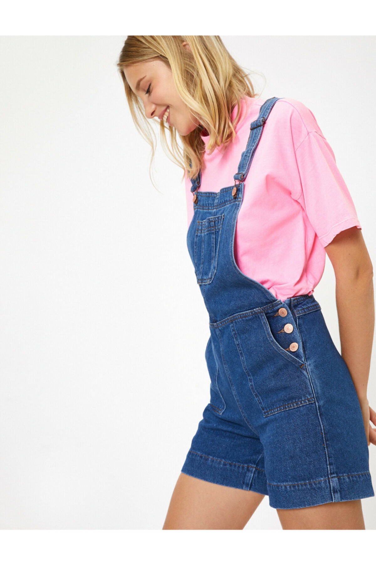 Koton Jumpsuit - Navy blue - Regular fit