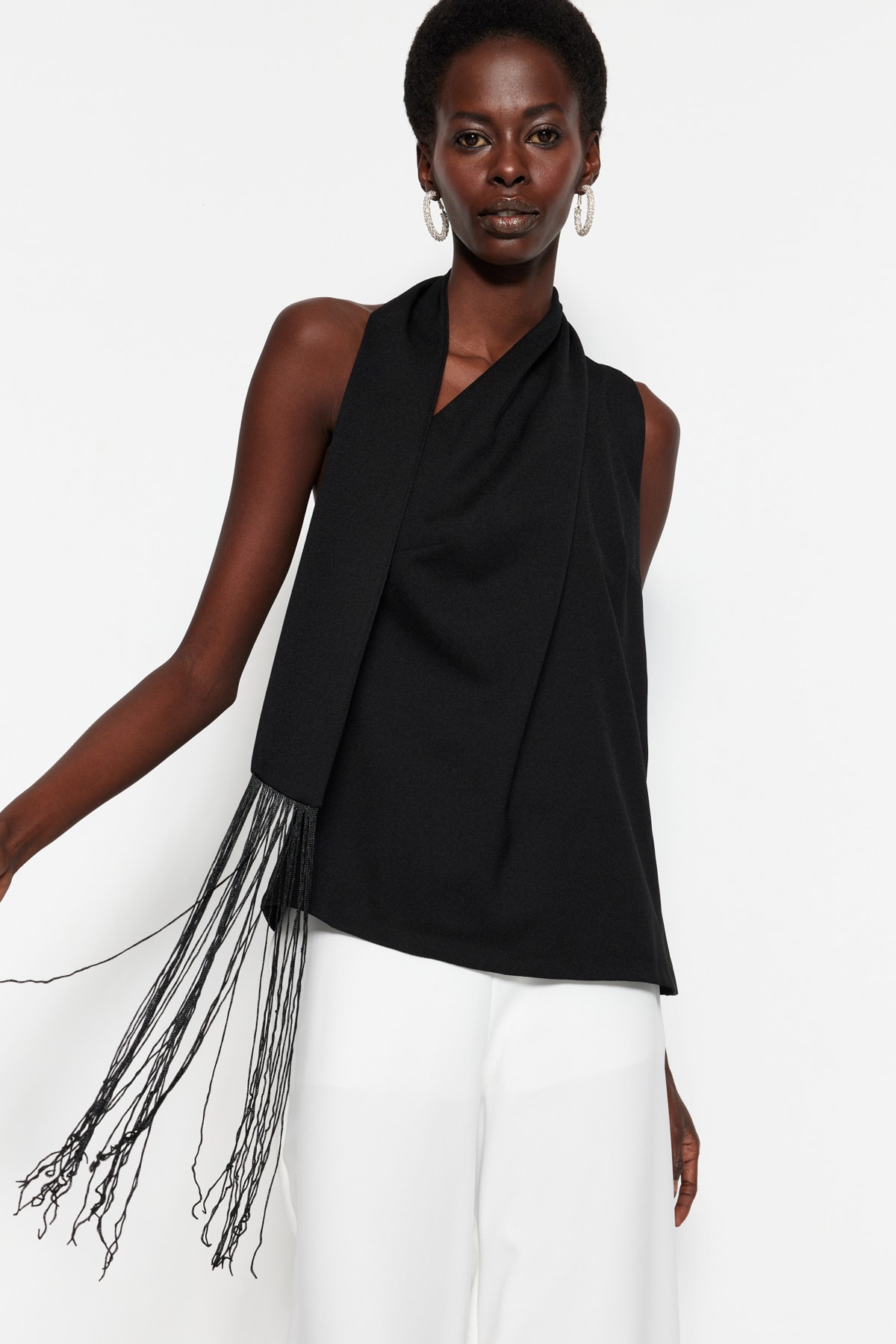 Trendyol Blouse - Black - Fitted