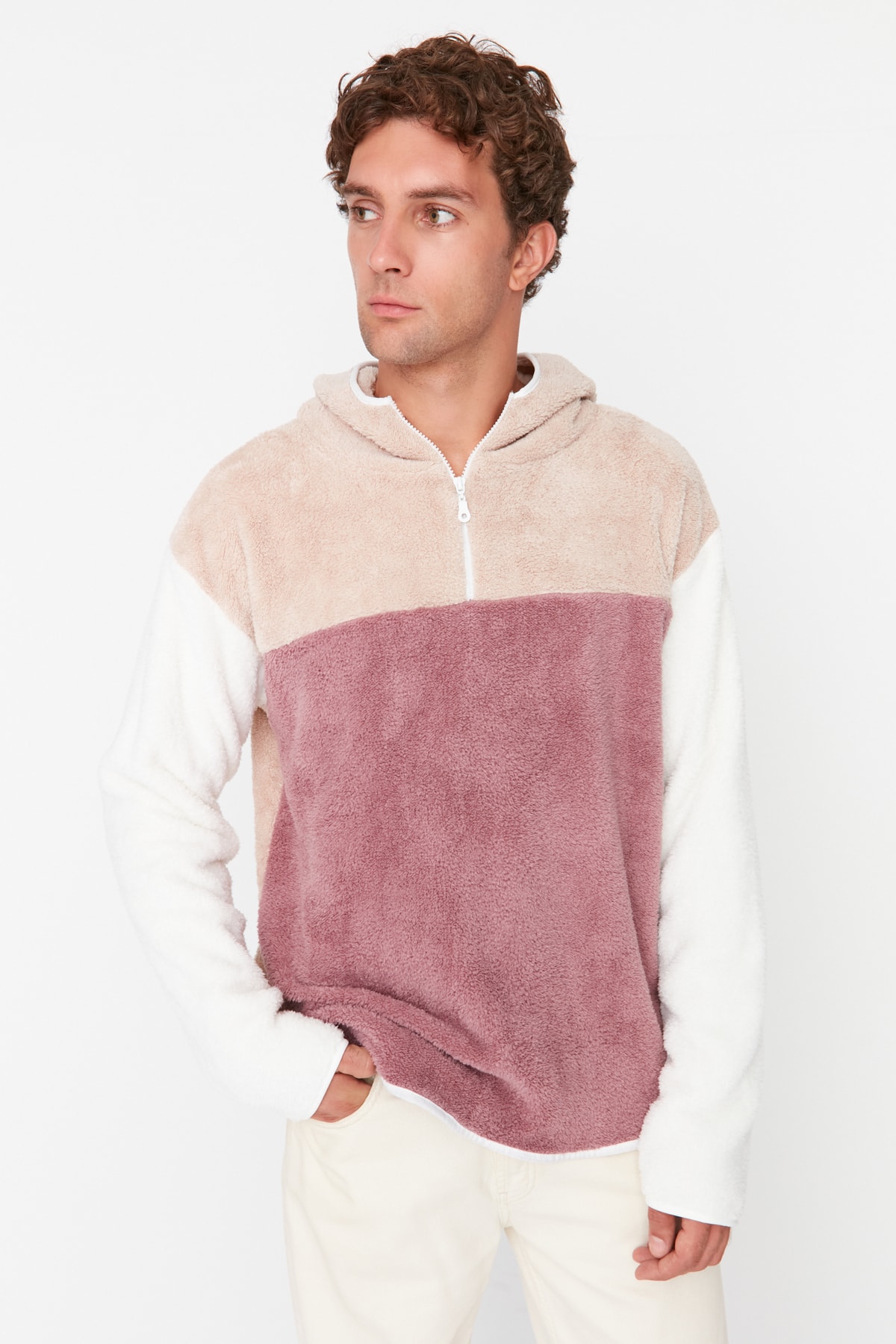 Men's hoodie Trendyol Plush