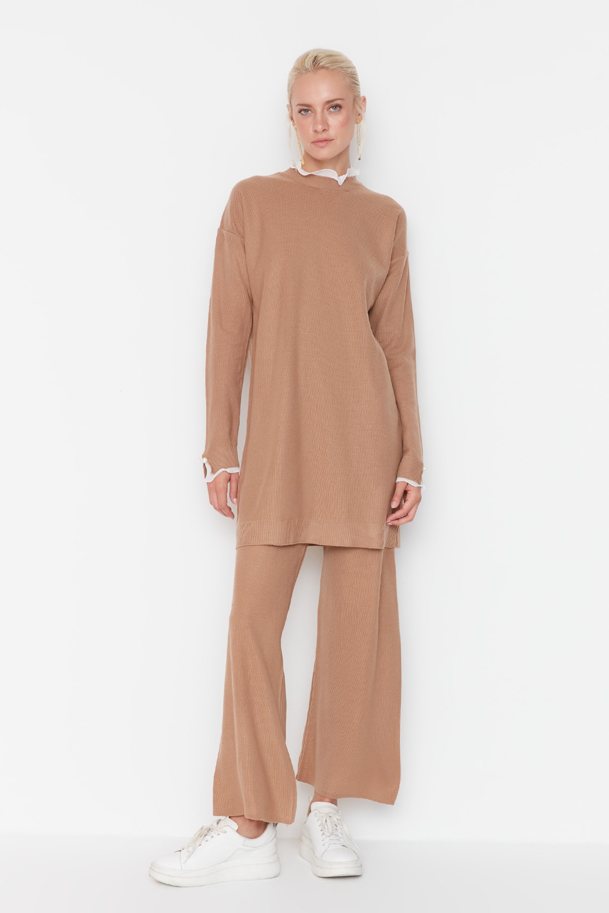 Trendyol Two-Piece Set - Brown - Relaxed fit