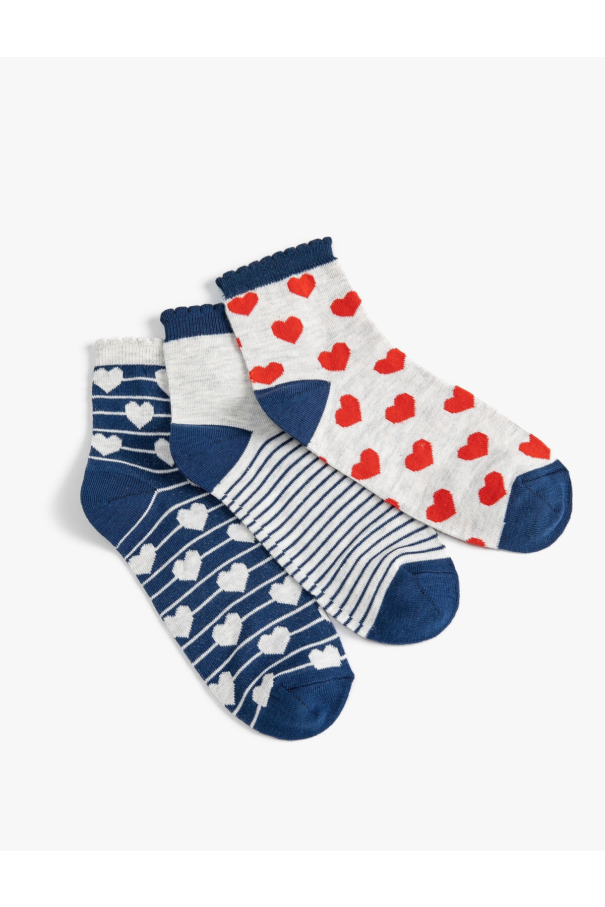 Levně Koton Heart-Hearted 3-Pack Sock Set