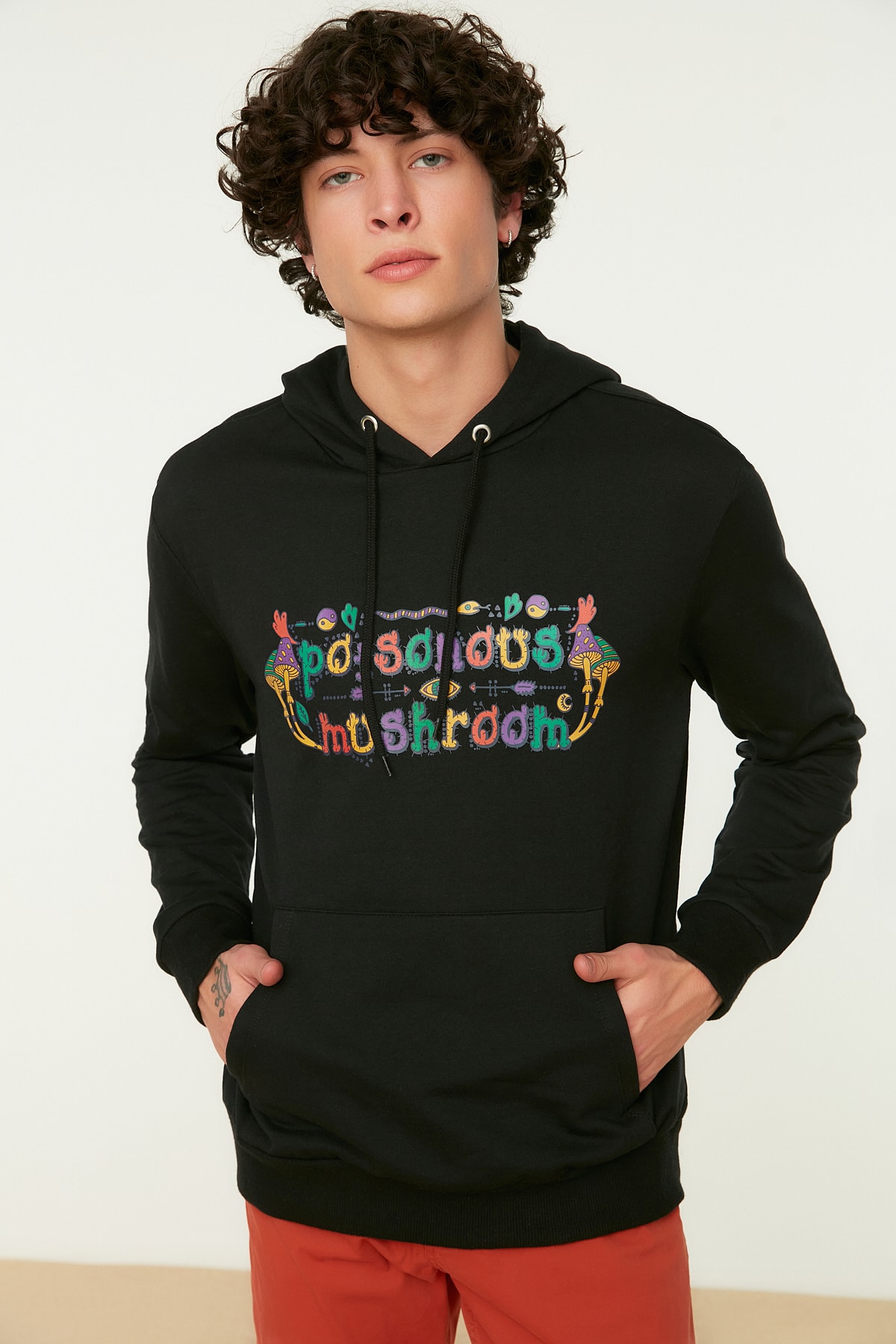 Trendyol Sweatshirt - Black - Regular fit