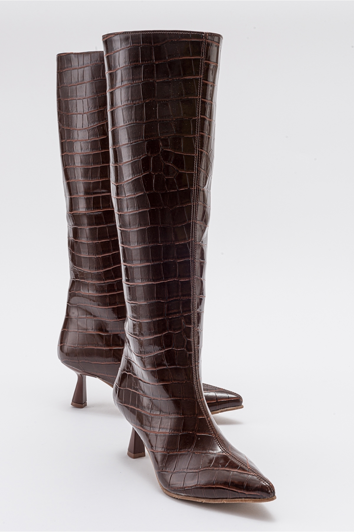 LuviShoes FIDA Tan Printed Women's Boots