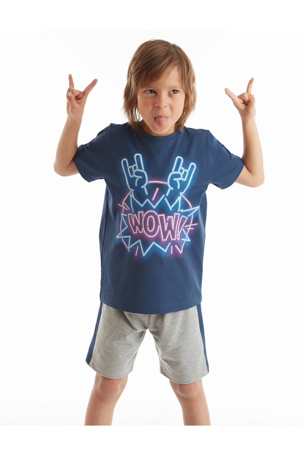 Levně mshb&g Wow Rock Boy's T-shirt Shorts Set