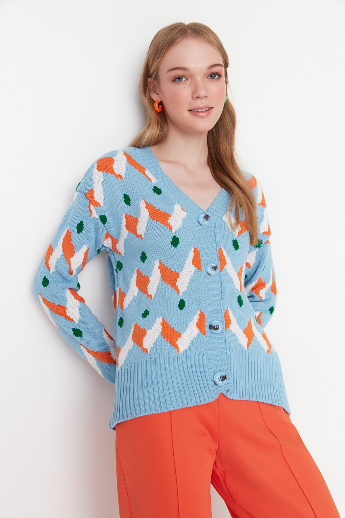 Trendyol Cardigan - Blue - Regular fit
