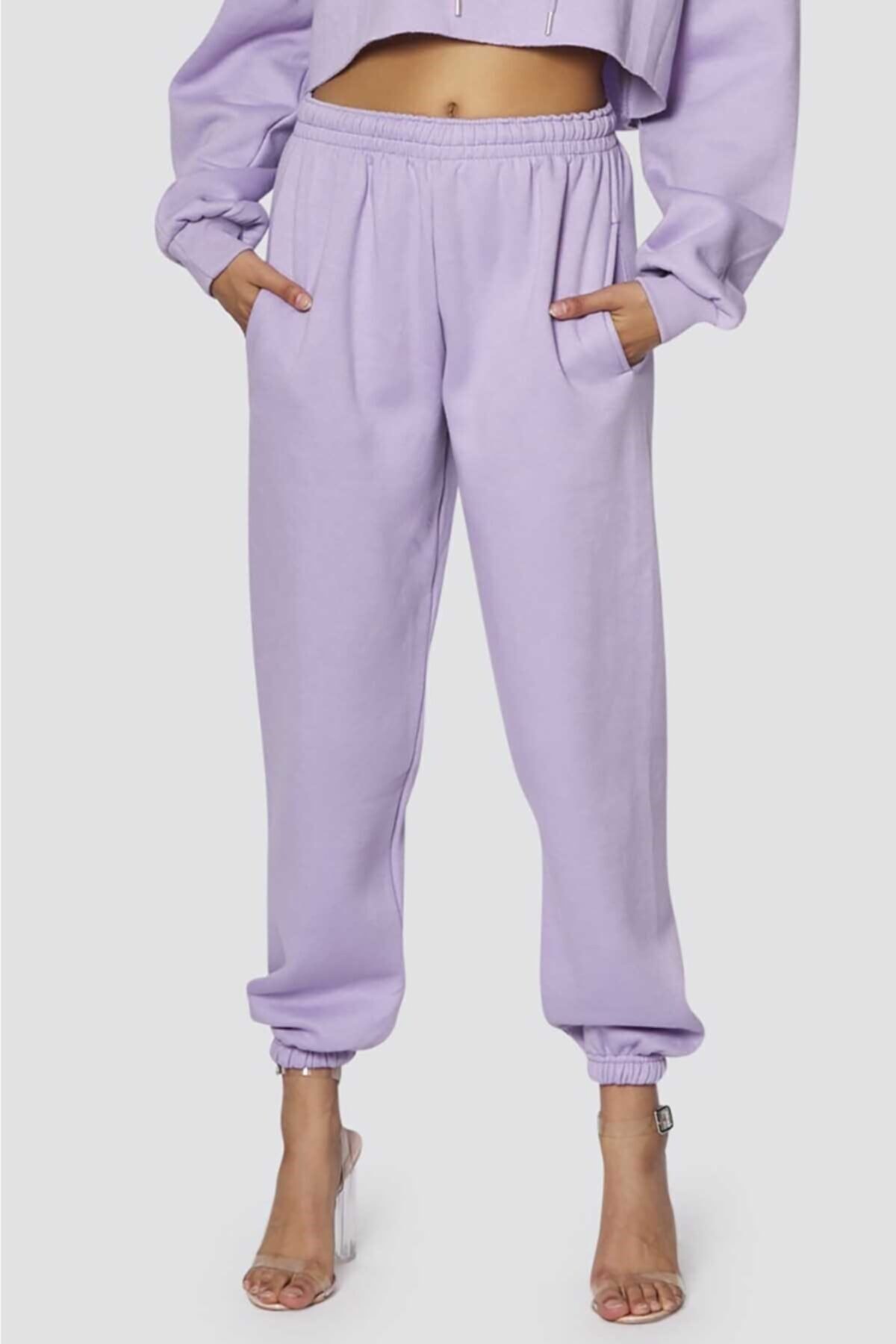 Madmext Mad Girls Lilac Basic Women's Tracksuit Mg771