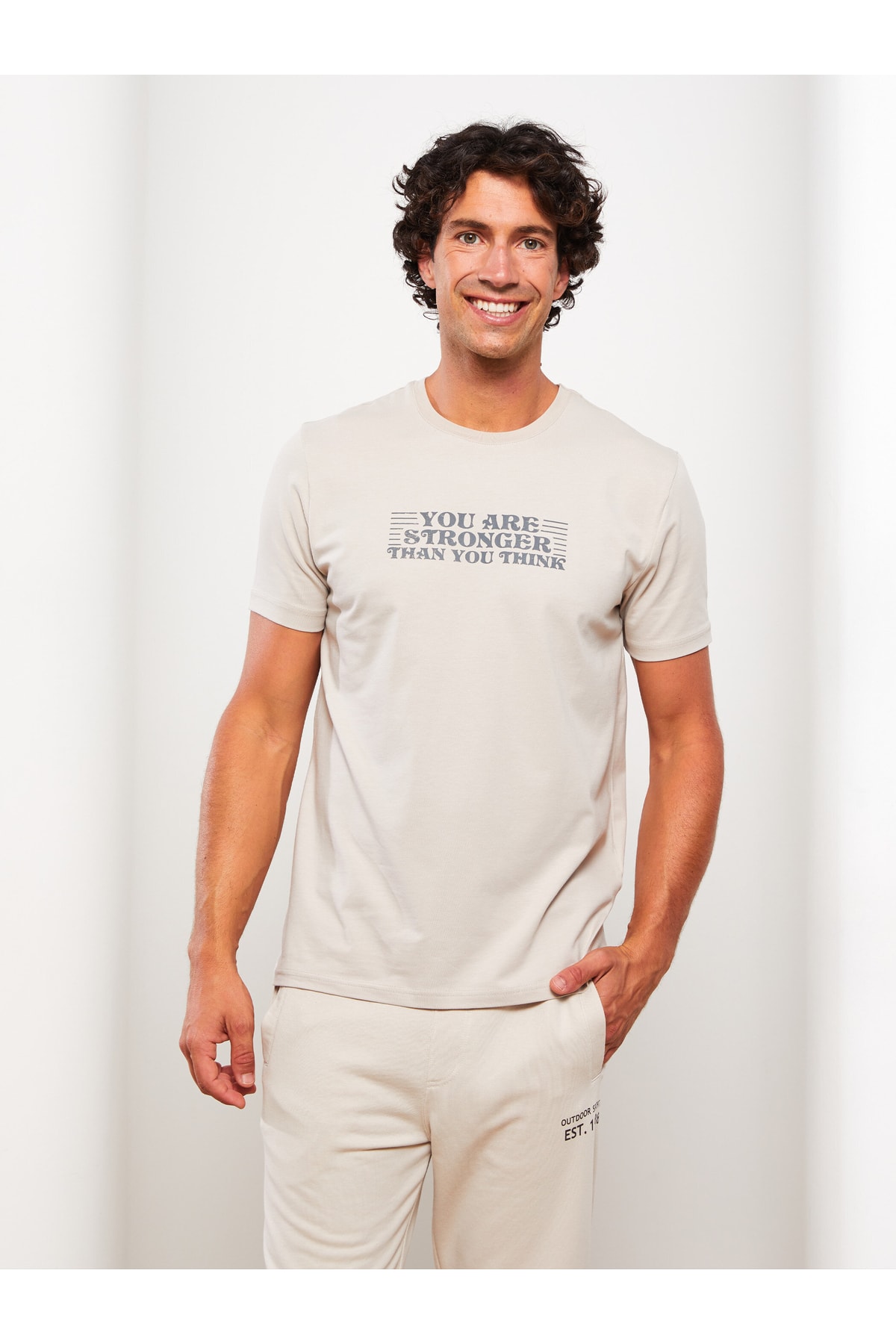 LC Waikiki Crew Neck Printed Short Sleeved Men's T-Shirt
