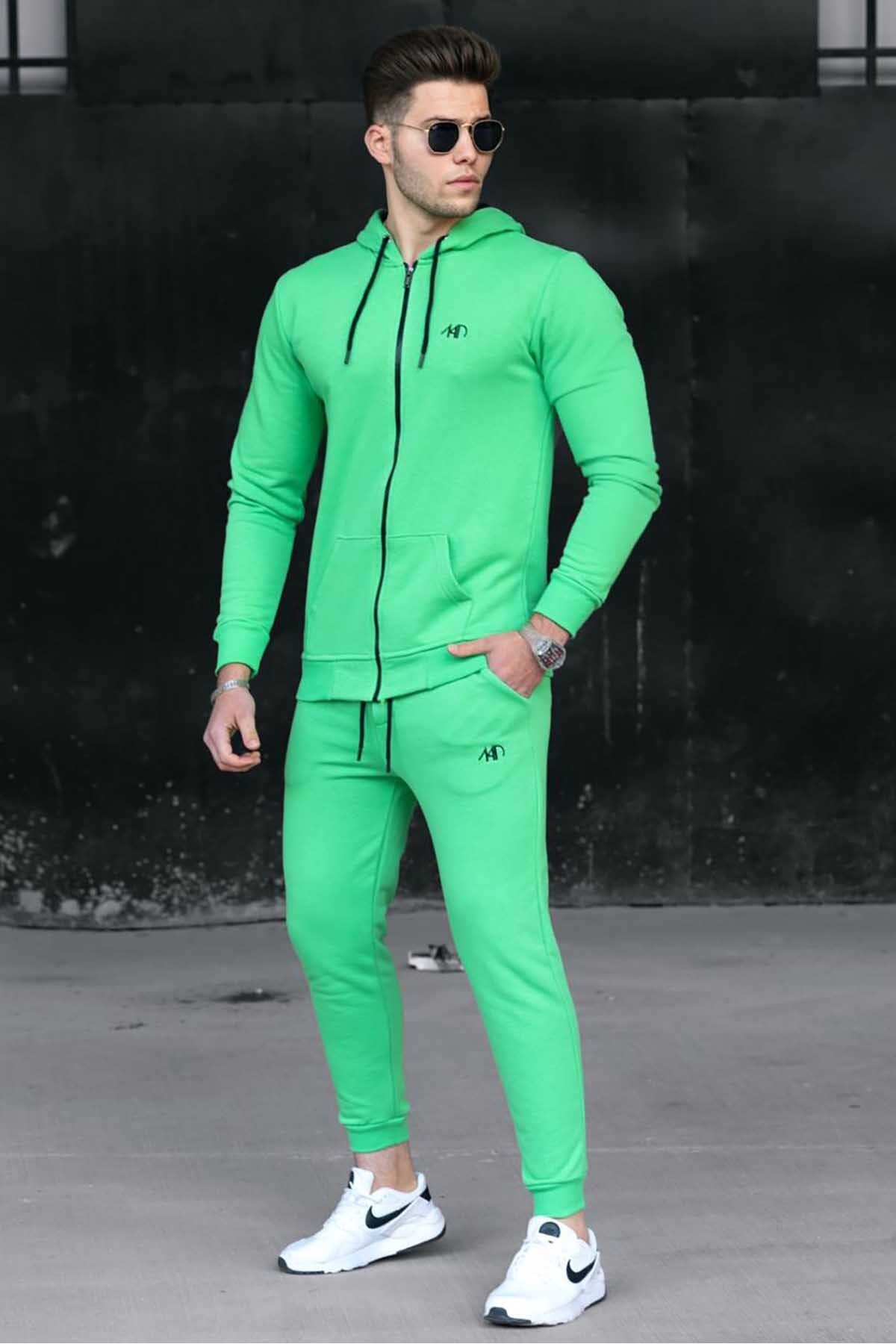 Madmext Green Tracksuit Set 4779