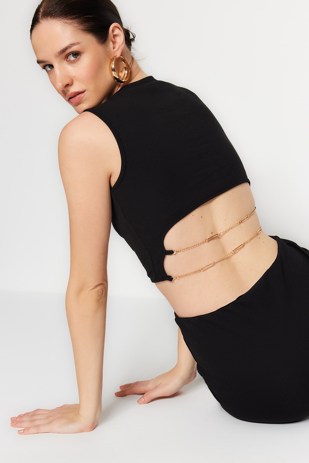 Trendyol Blouse - Black - Slim fit