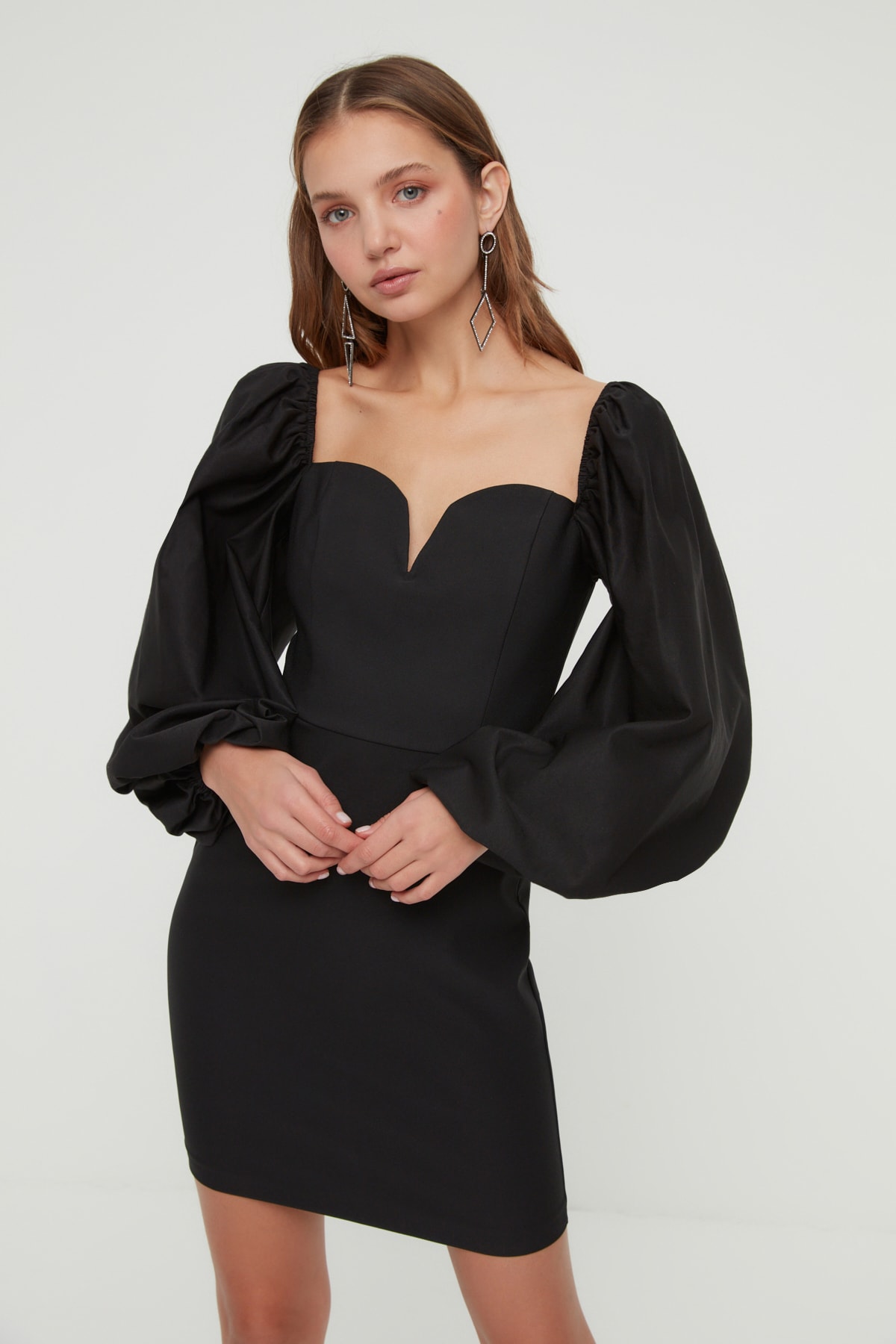 Rochie dama Trendyol TPRSS21EL0192/BLACK