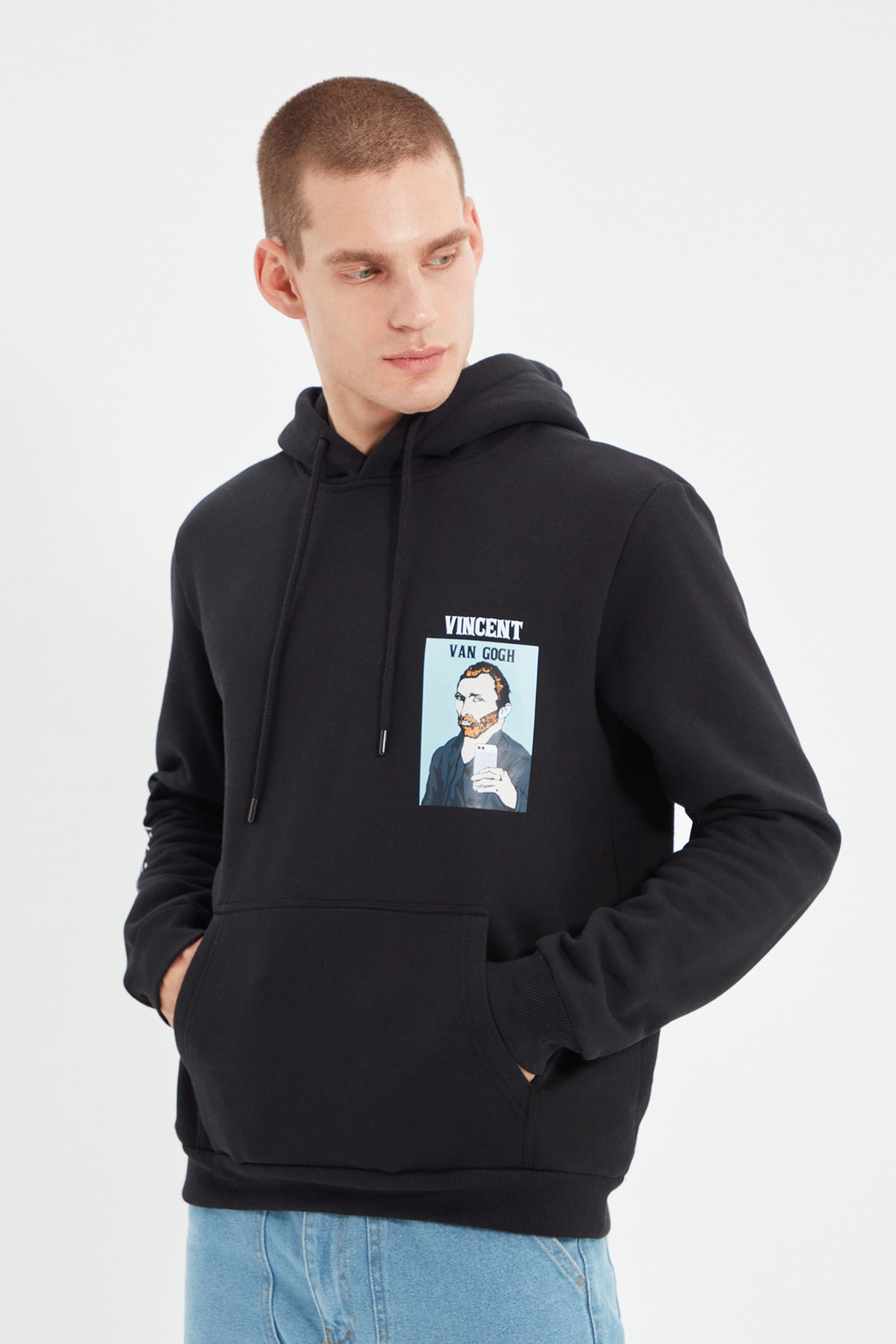Trendyol Sweatshirt - Black - Regular fit