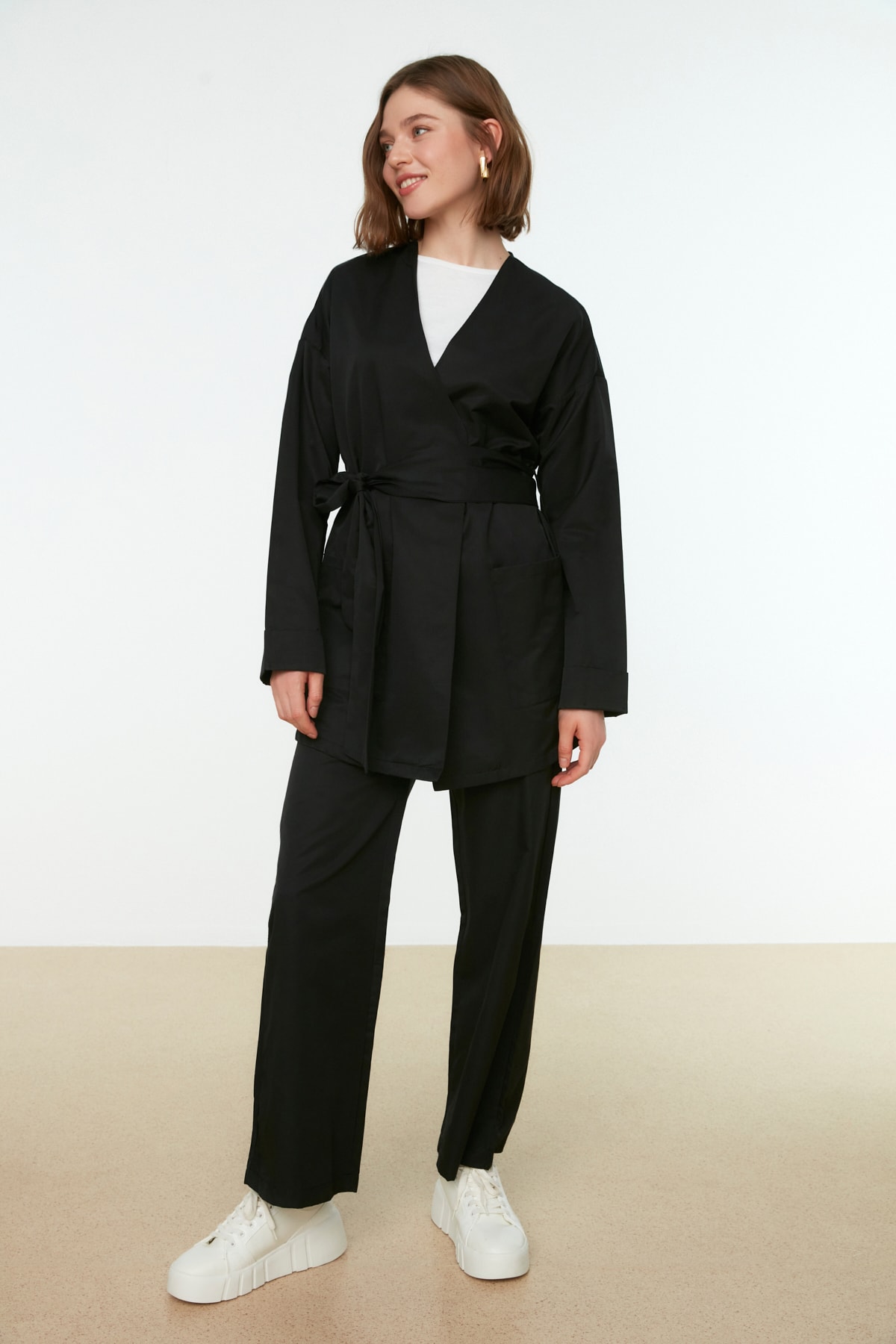 Trendyol Two-Piece Set - Black - Regular fit