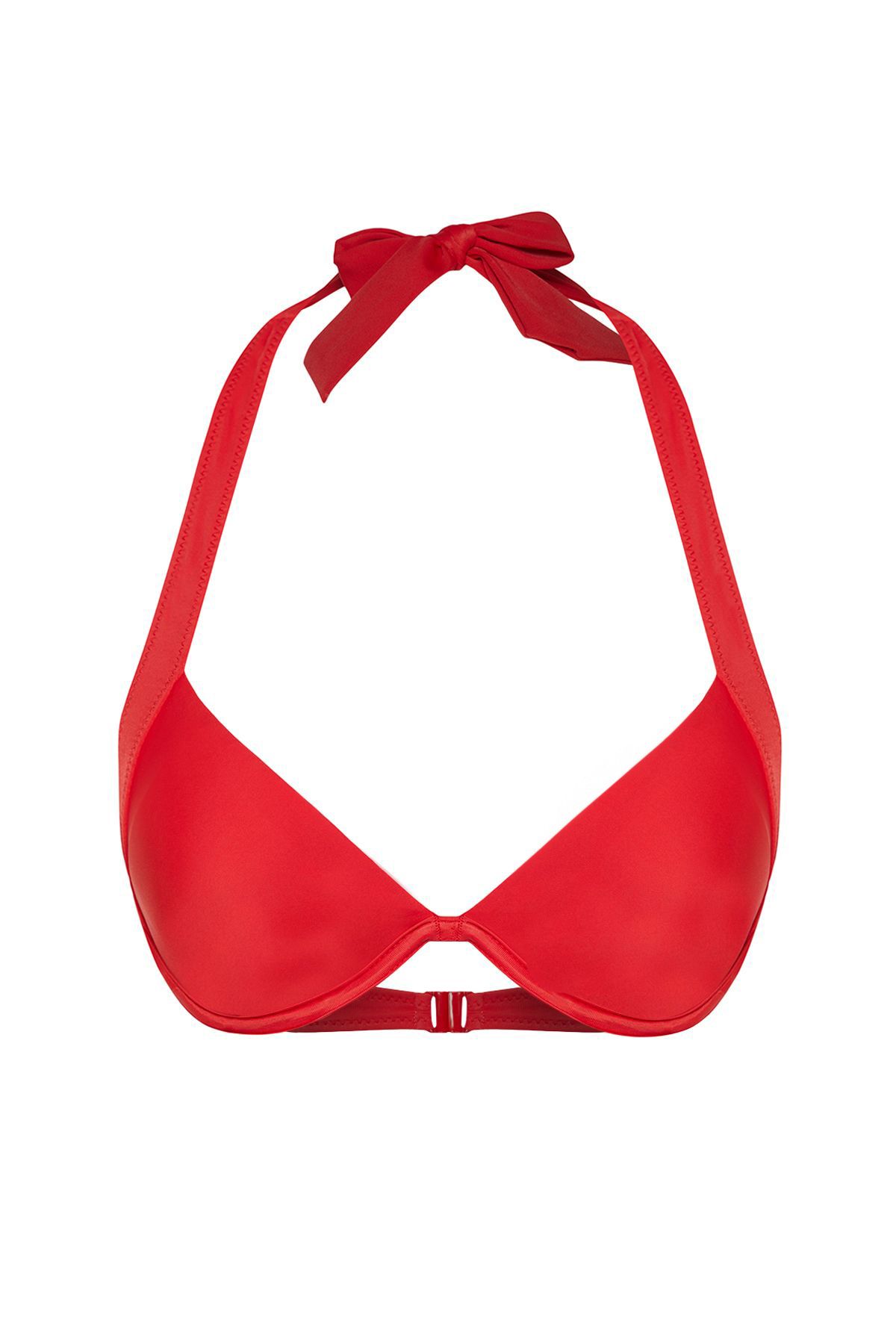 Trendyol Red Balconette Inverted V Underwire Bikini Top