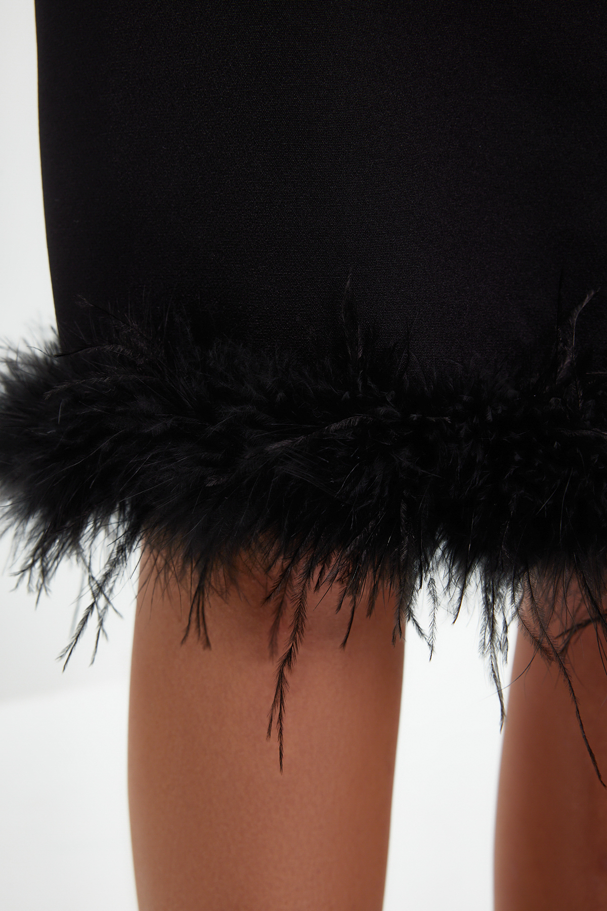 Trendyol Black, Fitted, Woven Elegant Evening Dress