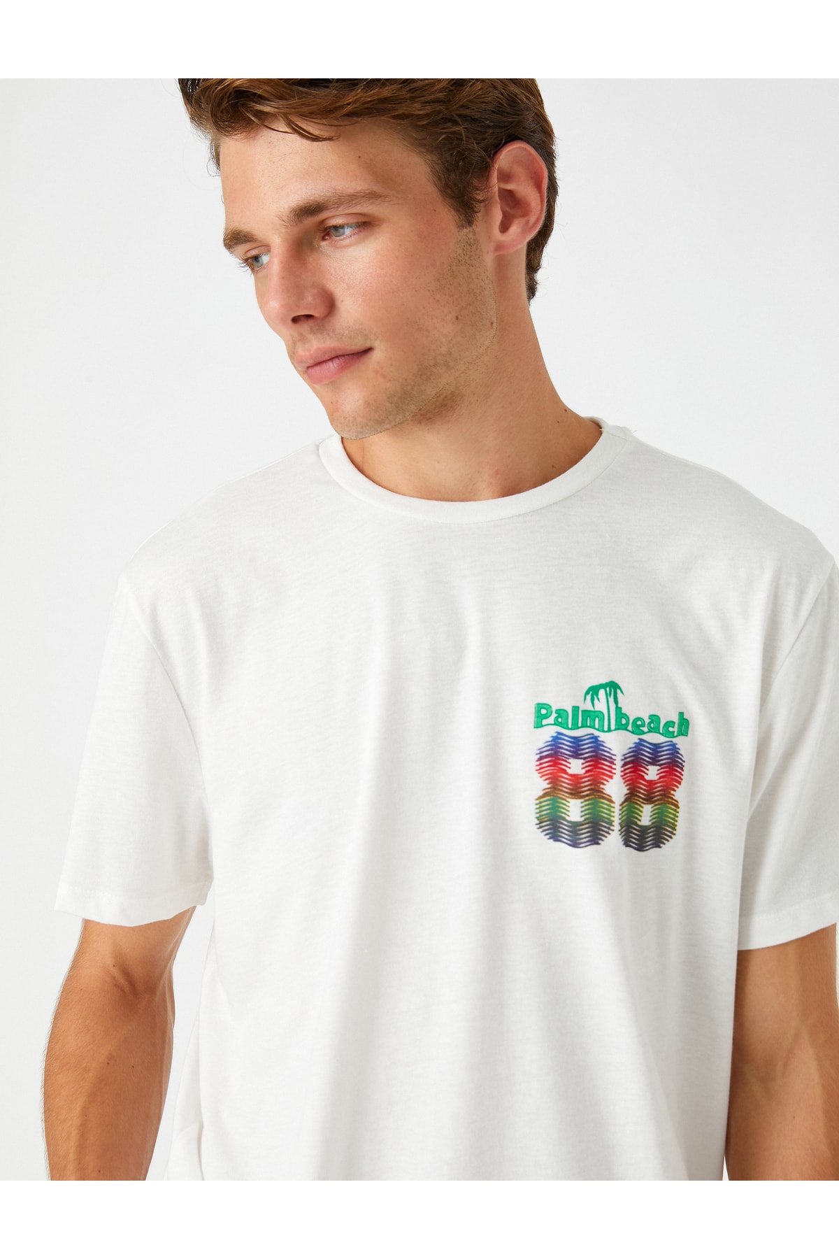 Levně Koton Printed T-Shirt Crew Neck