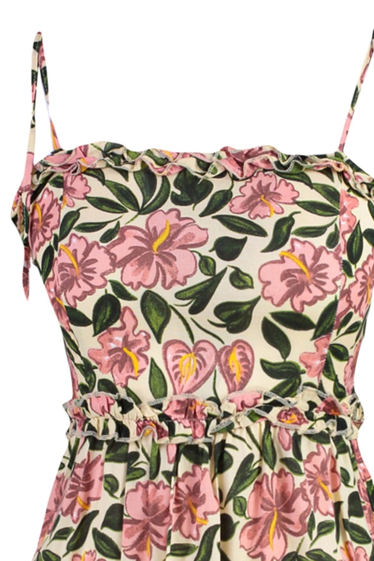 Trendyol Ecru Rope Strap Woven Dress