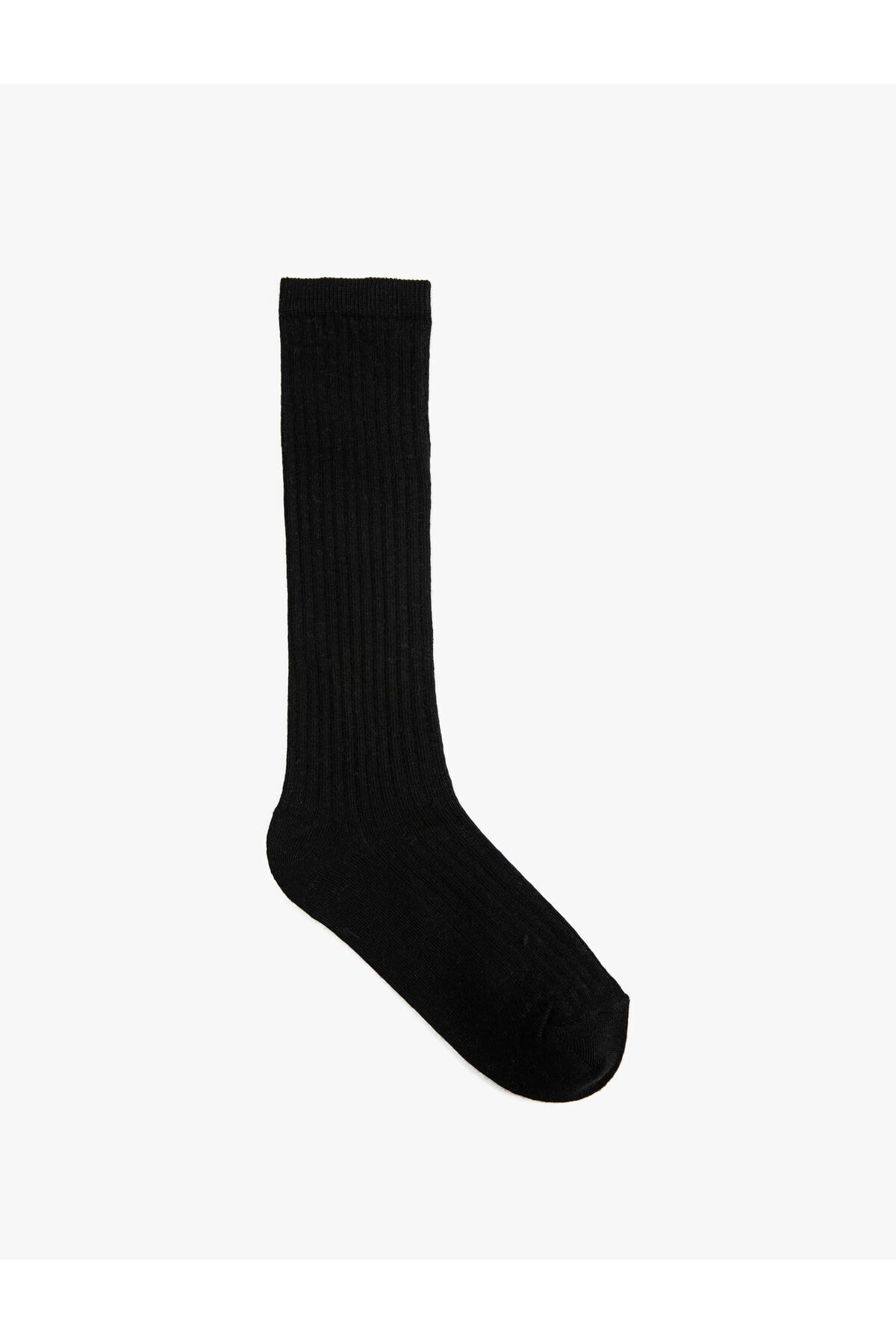 Koton Long Basic Crew Neck Socks Textured