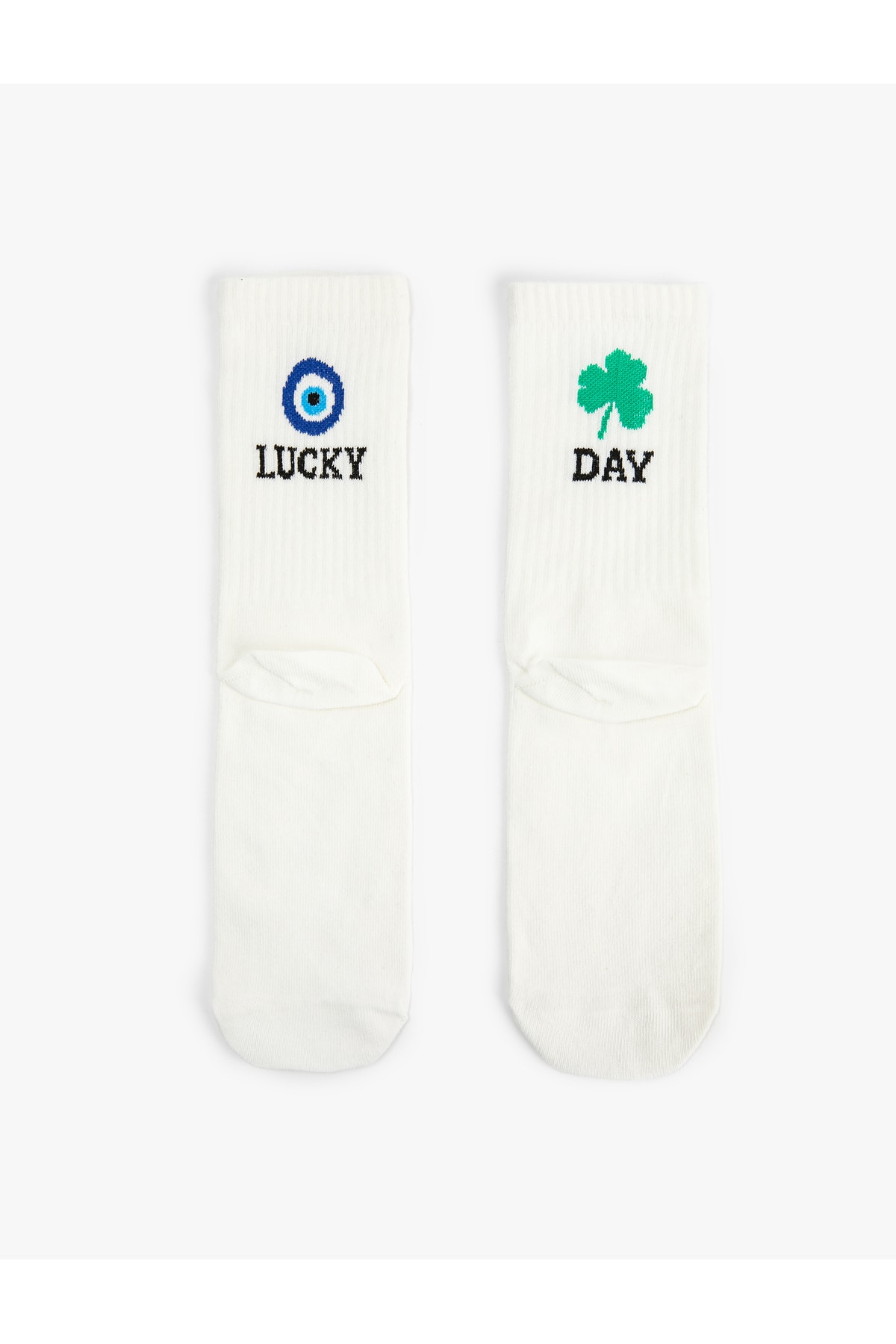 Koton The Socks Slogan Embroidered