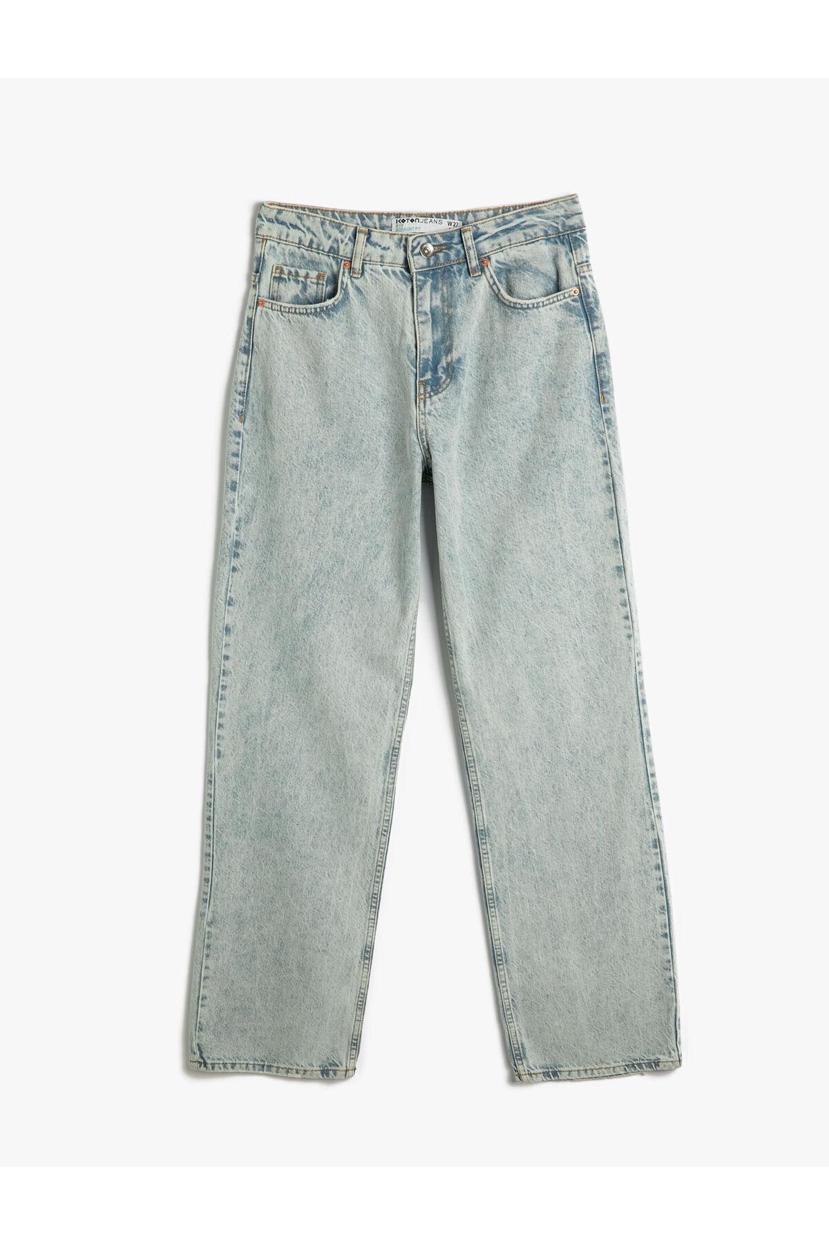 Levně Koton Straight Leg Denim Kalhoty Regular Cut Eve Jeans