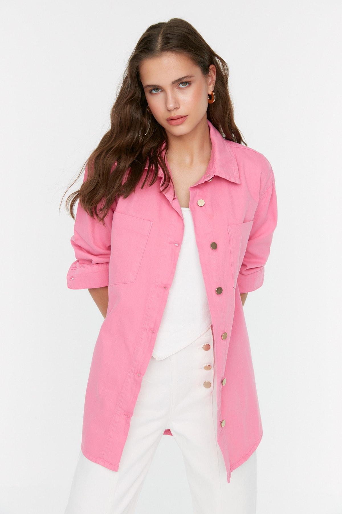 Trendyol Jacket - Rosa - Regular fit