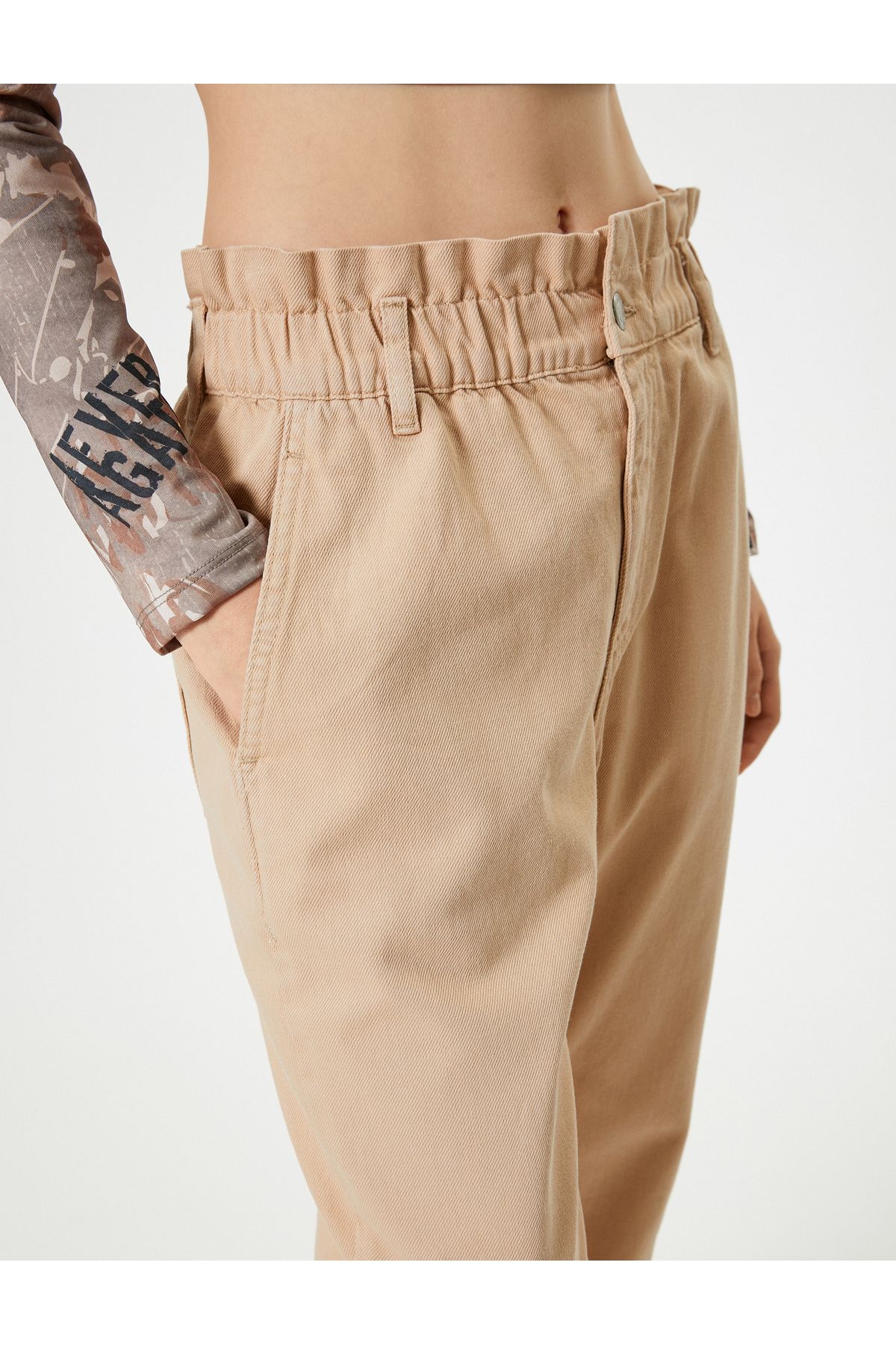 Koton High Waist Baggy Denim Pants Cotton - Baggy Jeans