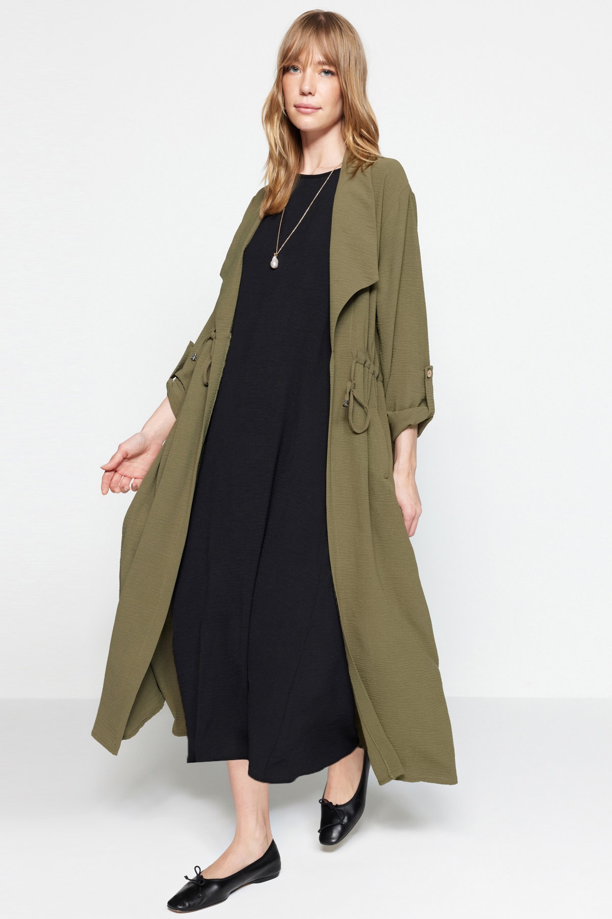 Trendyol negru-bej 2-pack Aerobin lenjerie de corp cu căptușeală țesută rochie