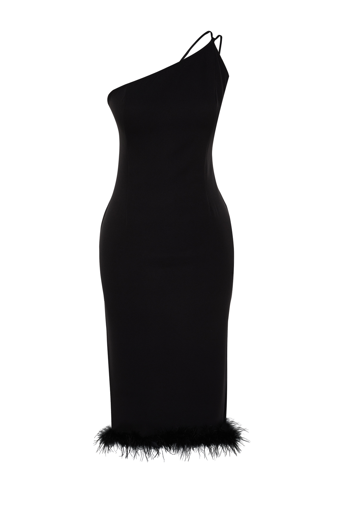 Trendyol Black, Fitted, Woven Elegant Evening Dress