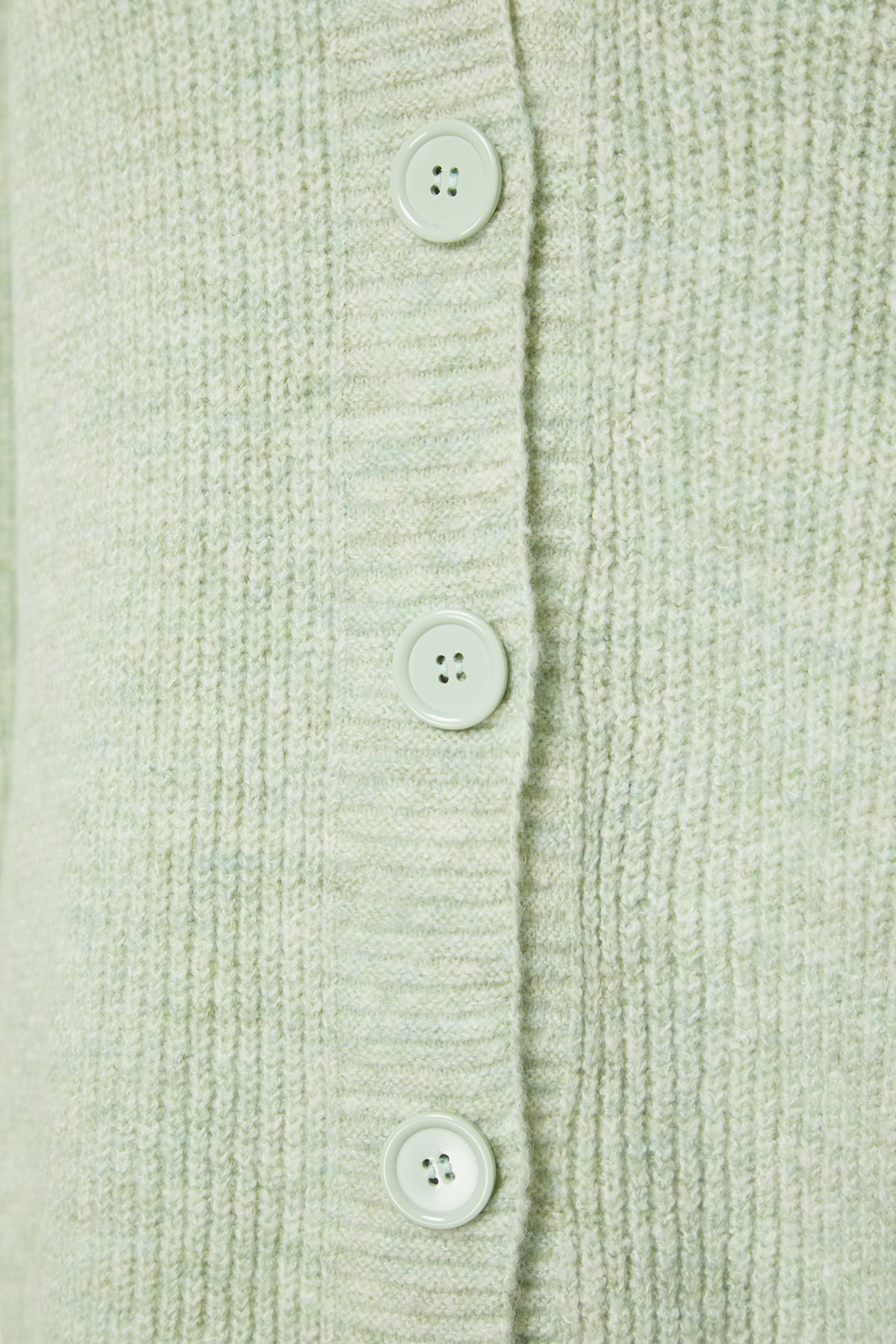 Trendyol Mint Nasturi V-gât Tricotaje Cardigan