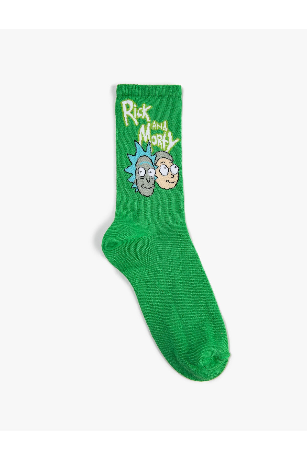 Koton Rick and Morty Crewneck Socks Licensed, Embroidered