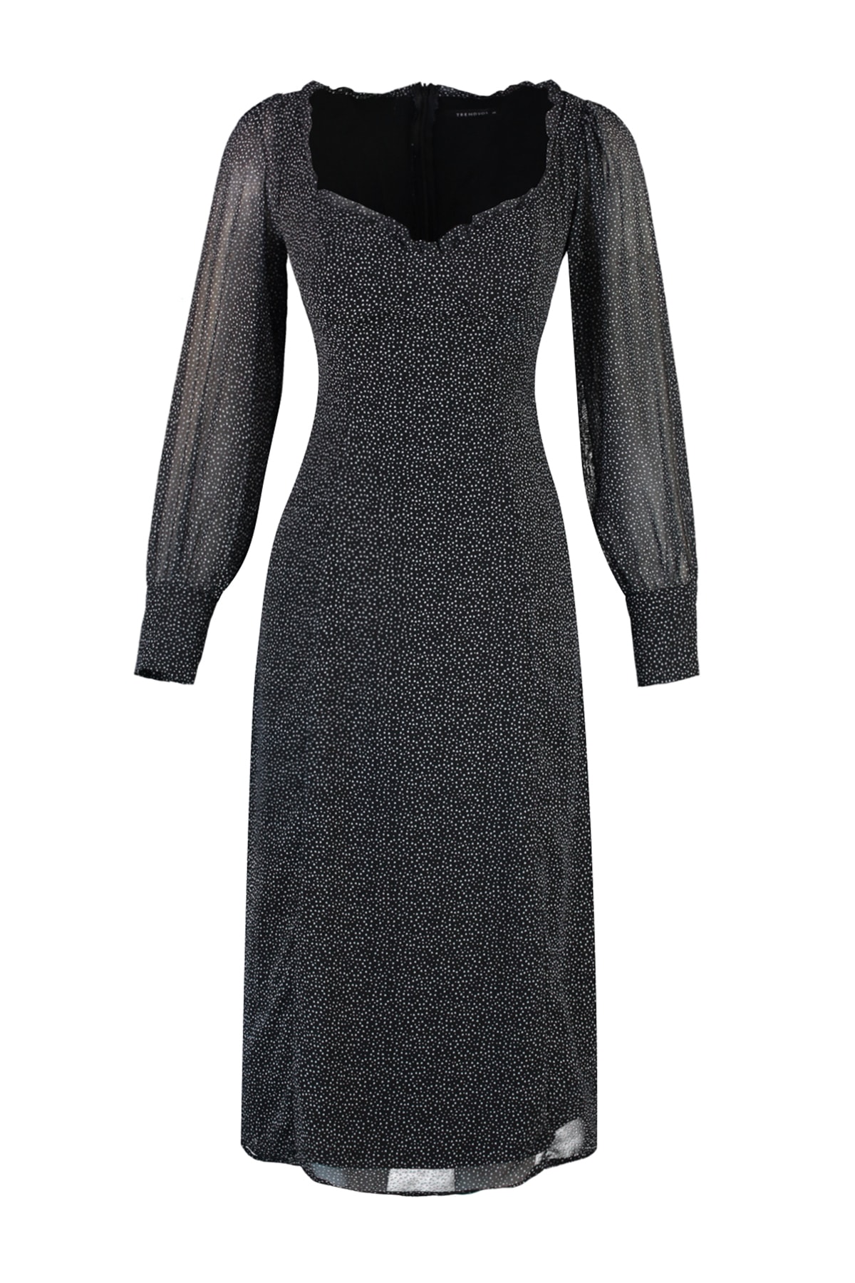 Rochie Trendyol Black Sweetheart Chiffon